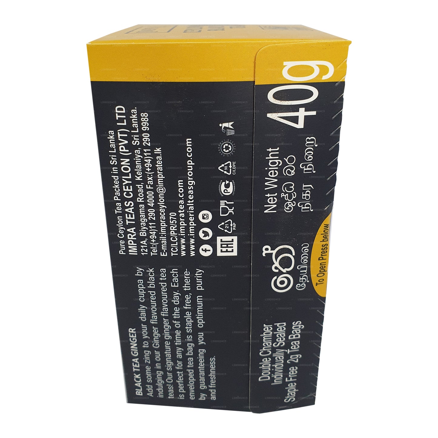 Impra Ginger Folie Pack (40 g) 20 teposer