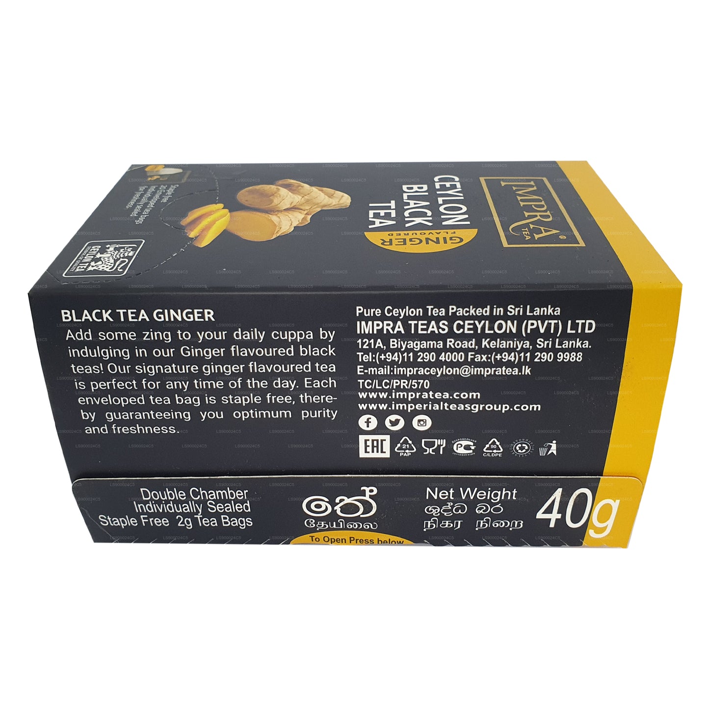 Impra Ginger Folie Pack (40 g) 20 teposer