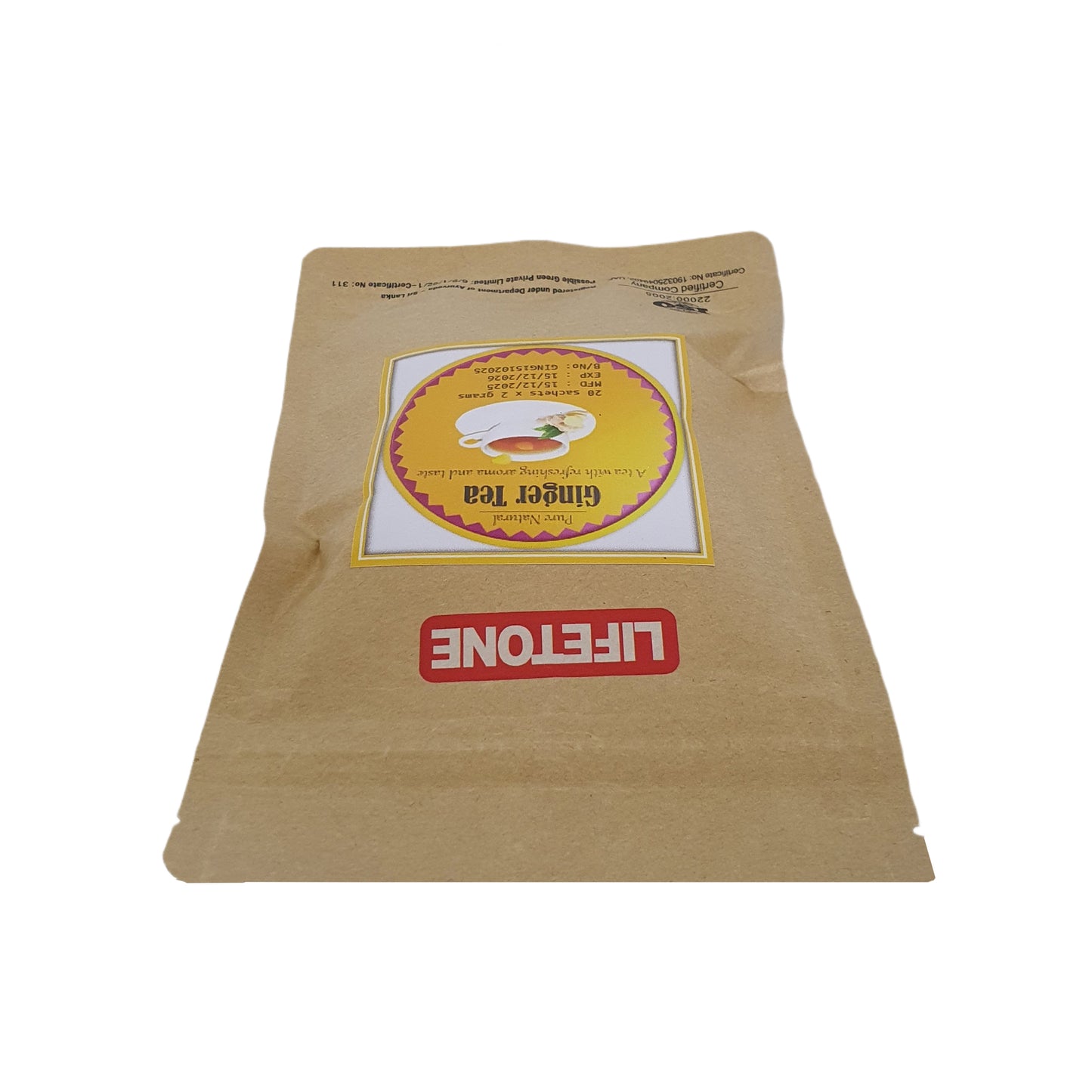 Lifetone Ginger Tea (40g) 20 Tea Bags