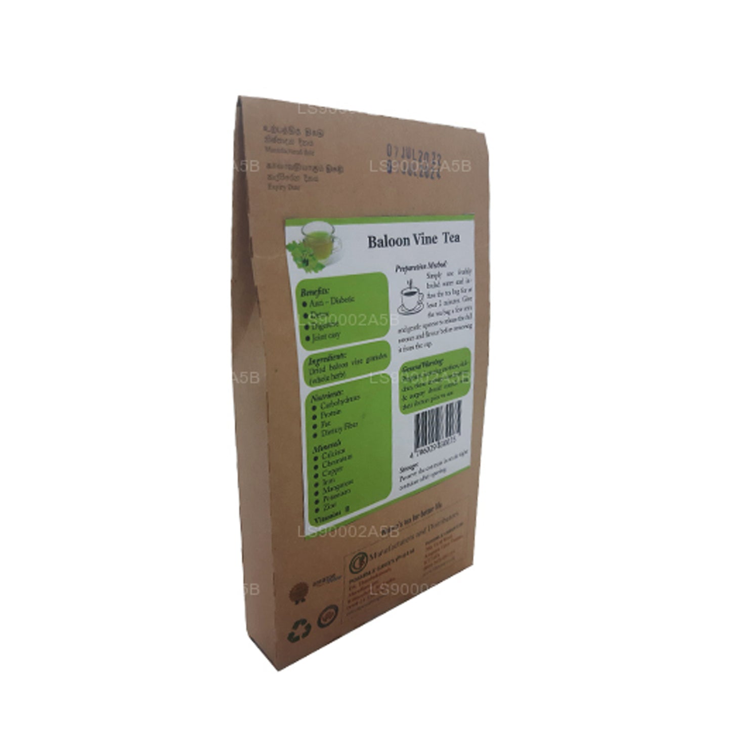 Lifetone Ballon Vine Te (30g) 20 Teposer