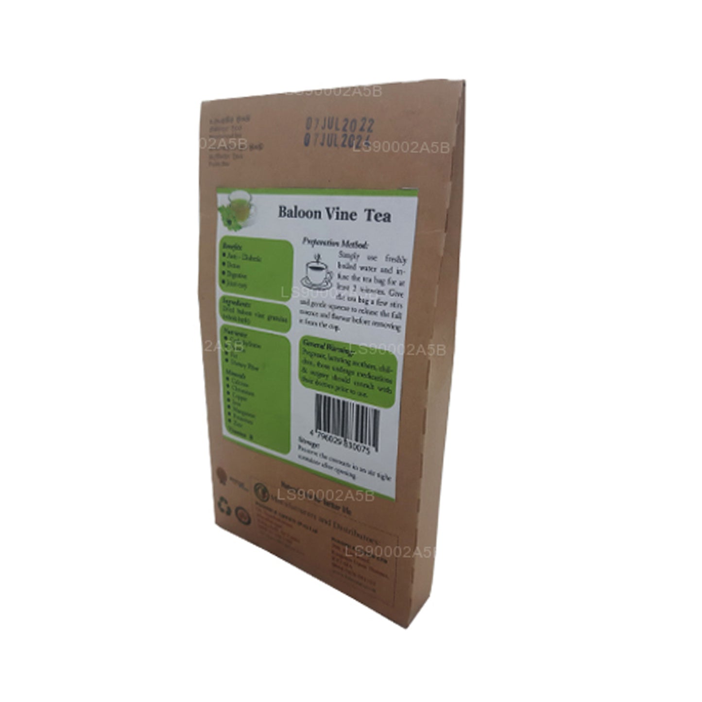 Lifetone Ballon Vine Te (30g) 20 Teposer