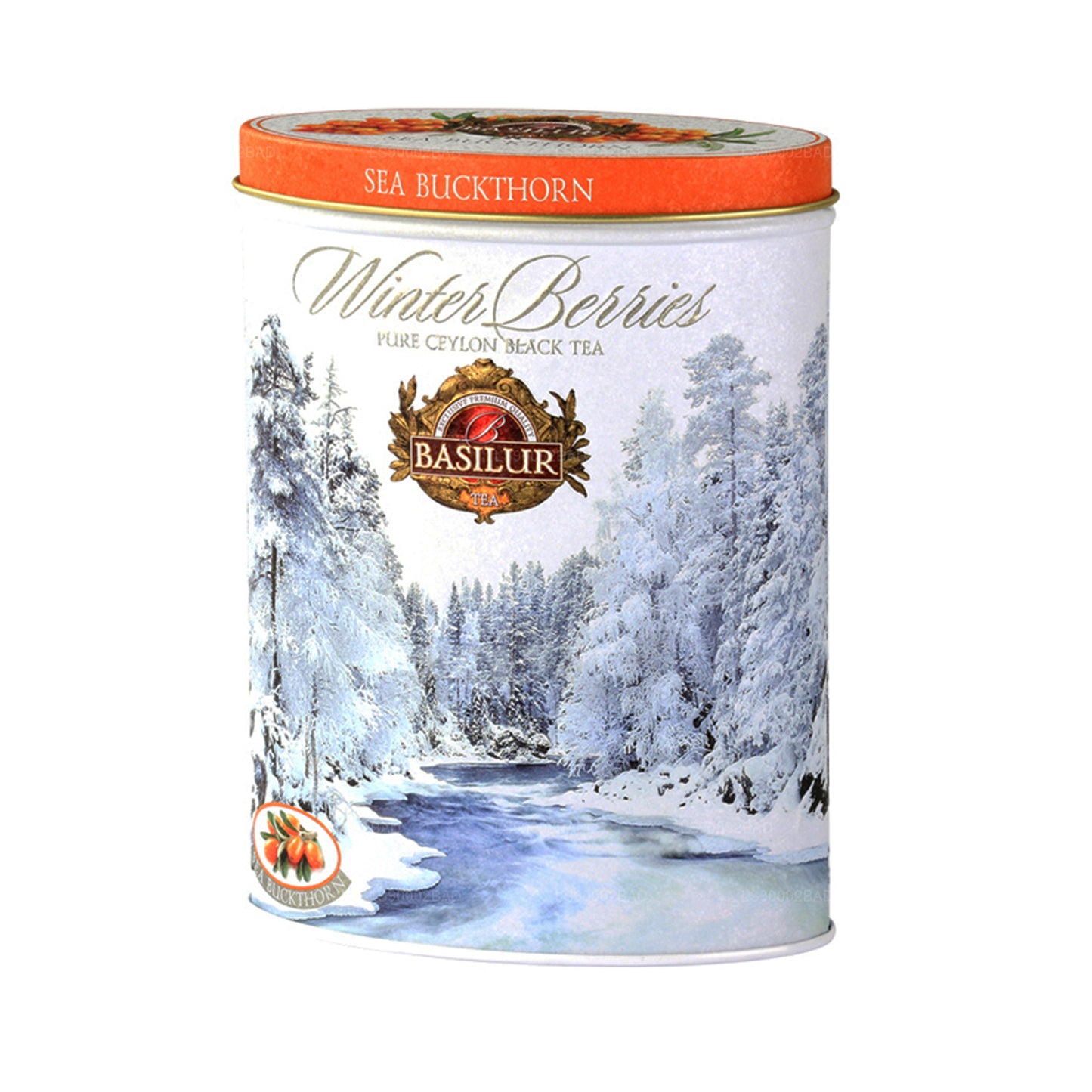 Basilur Vinter Bær „Havtorn“ (100 g) Tin