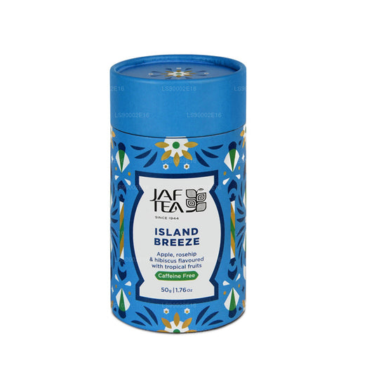 Jaf Tea Island Breeze - æble, hyben og hibiscus aromatiseret med tropiske frugter (50 g)