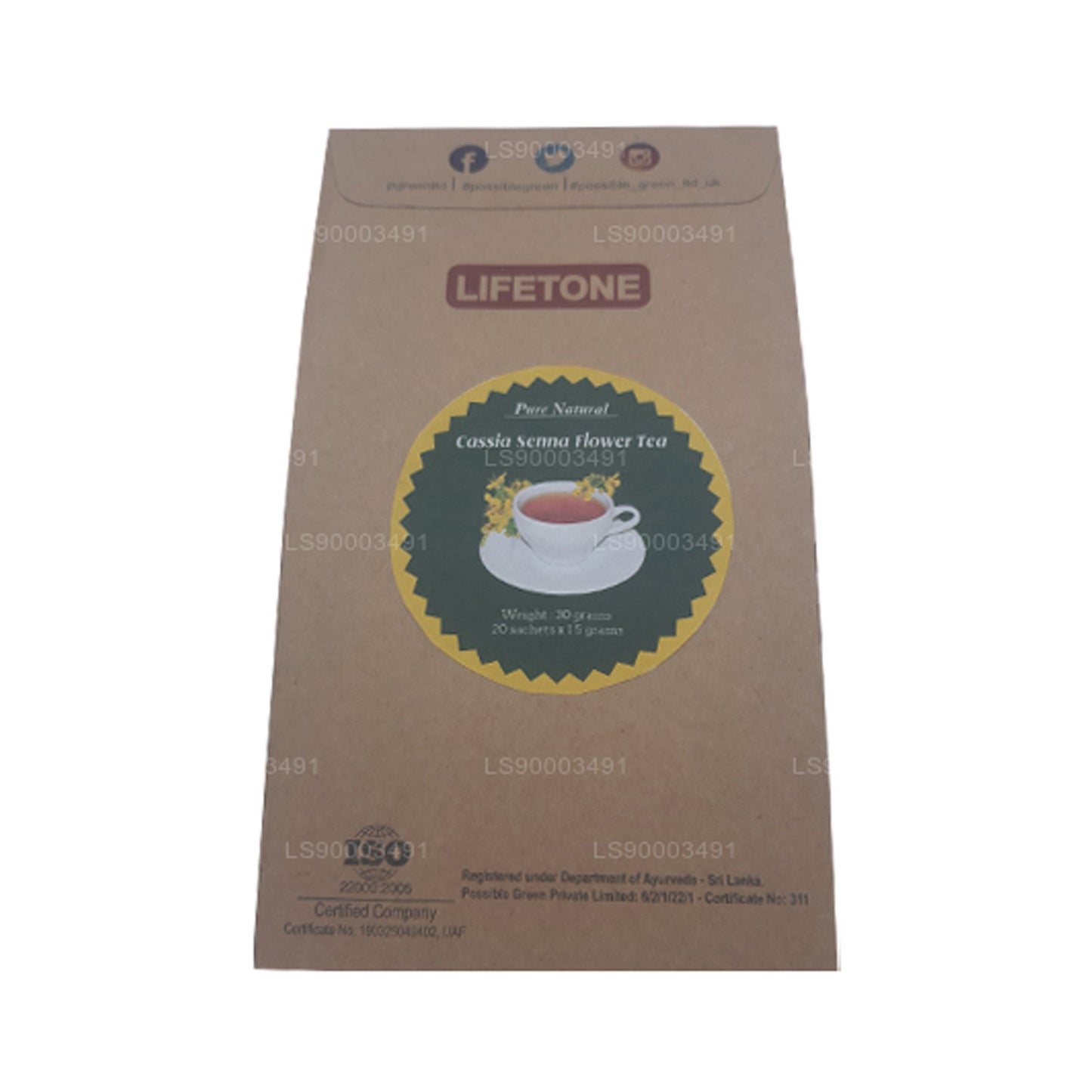 Lifetone Senna Blomst Te (30g)