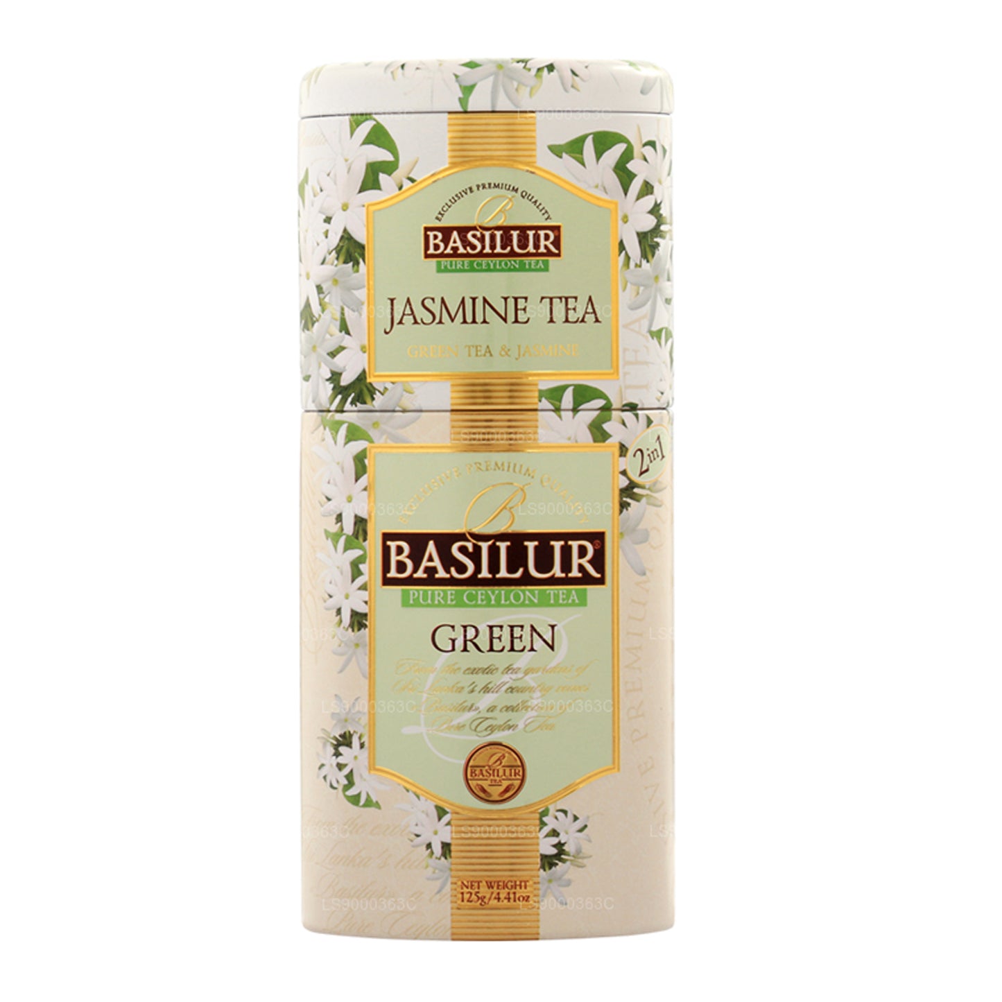 Basilur Frugter og blomster „Jasmine Te/Grøn“ (125g) Caddy