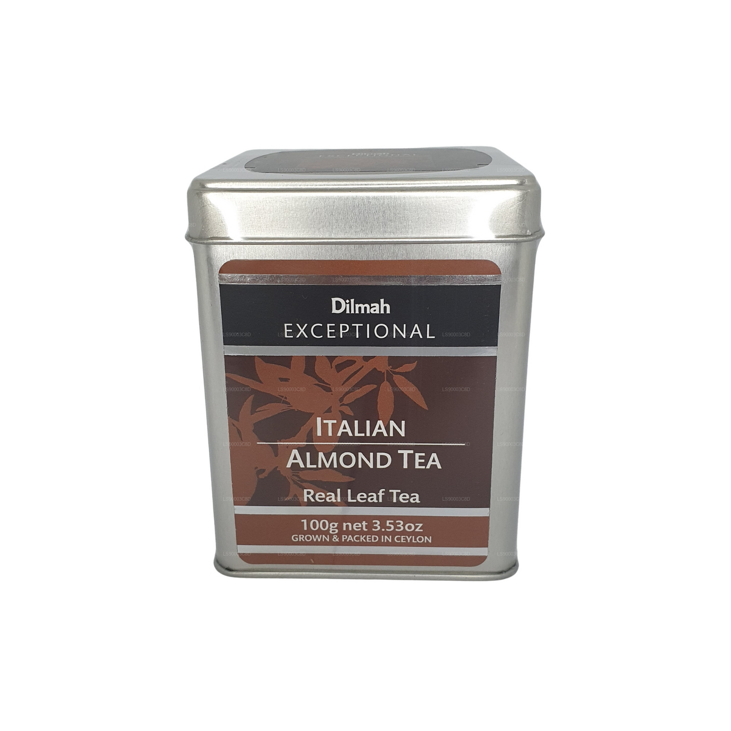 Dilmah Enestående italiensk mandel te (100 g) Tin Caddy