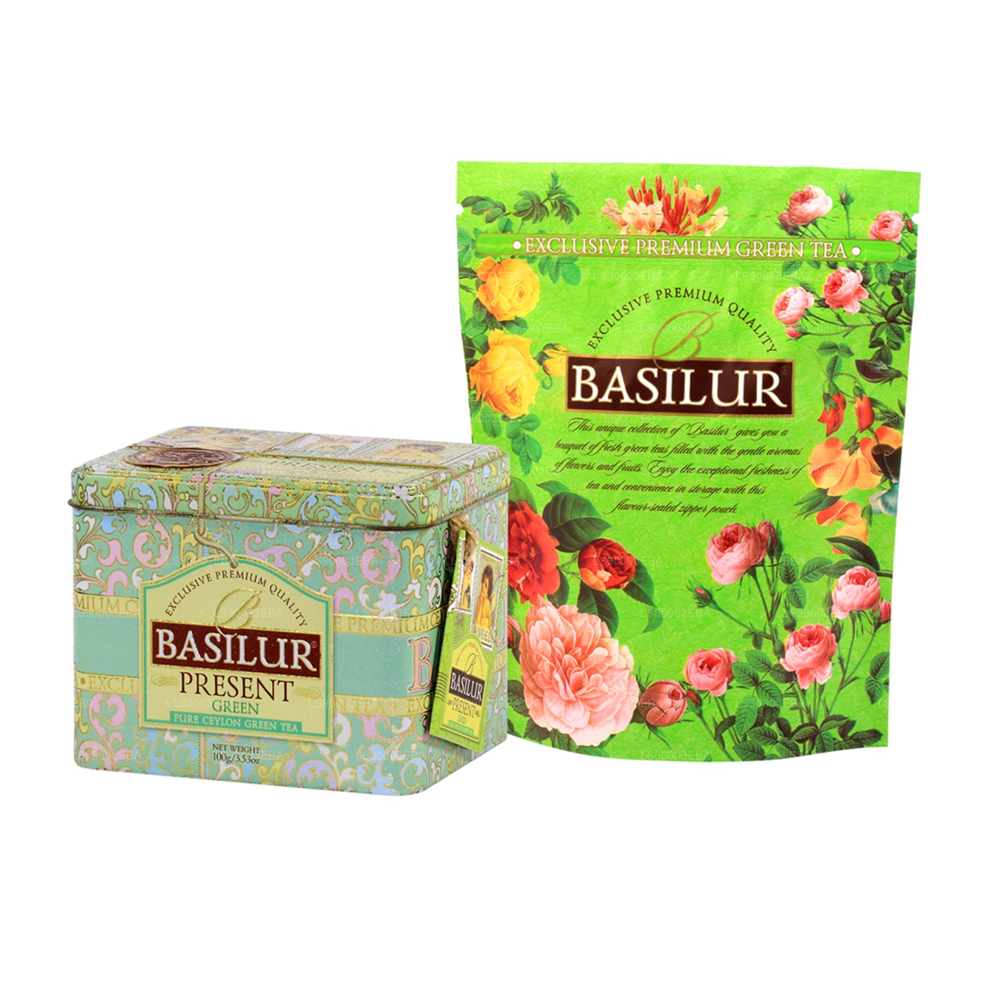 Basilur Nuværende „Grøn“ (100 g) Caddy