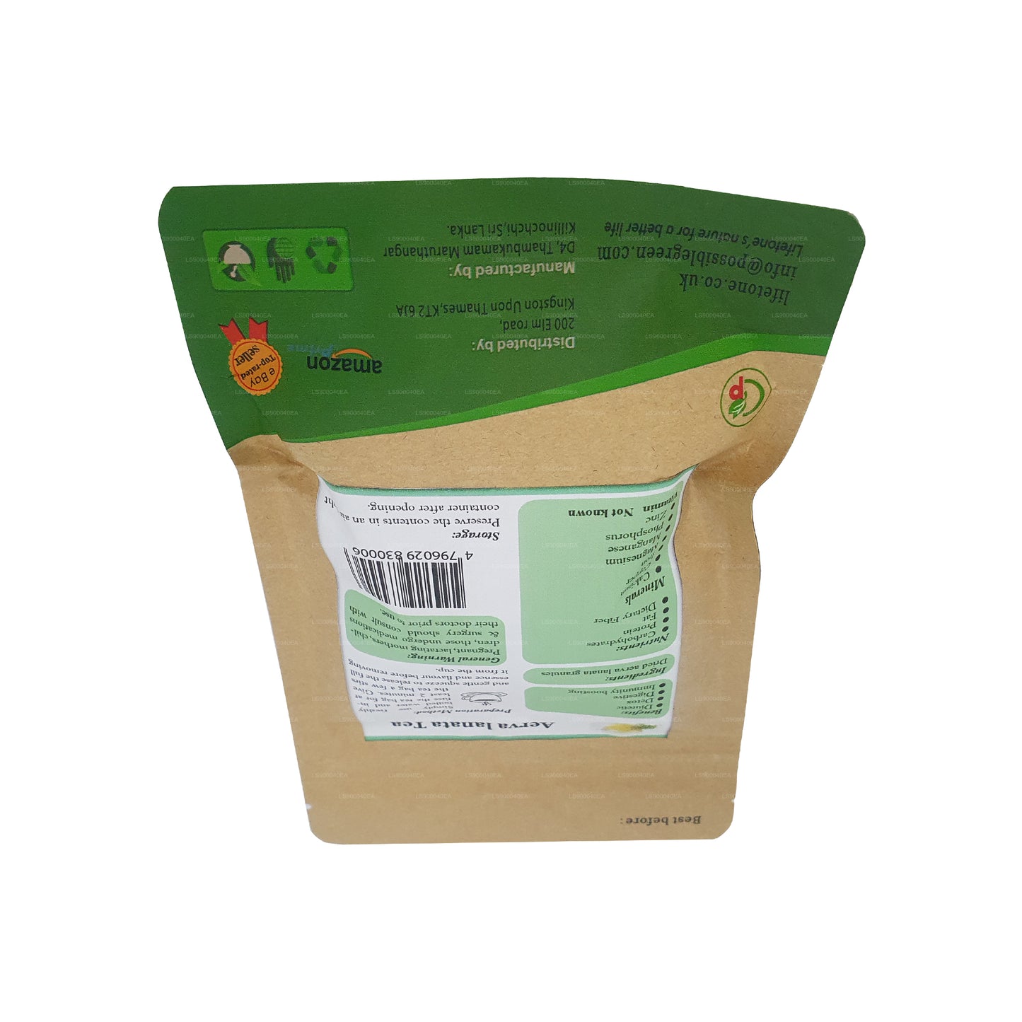 Lifetone (Polpala, Mountain Knotgrass) Aerva Lanata (30g) 20 teposer