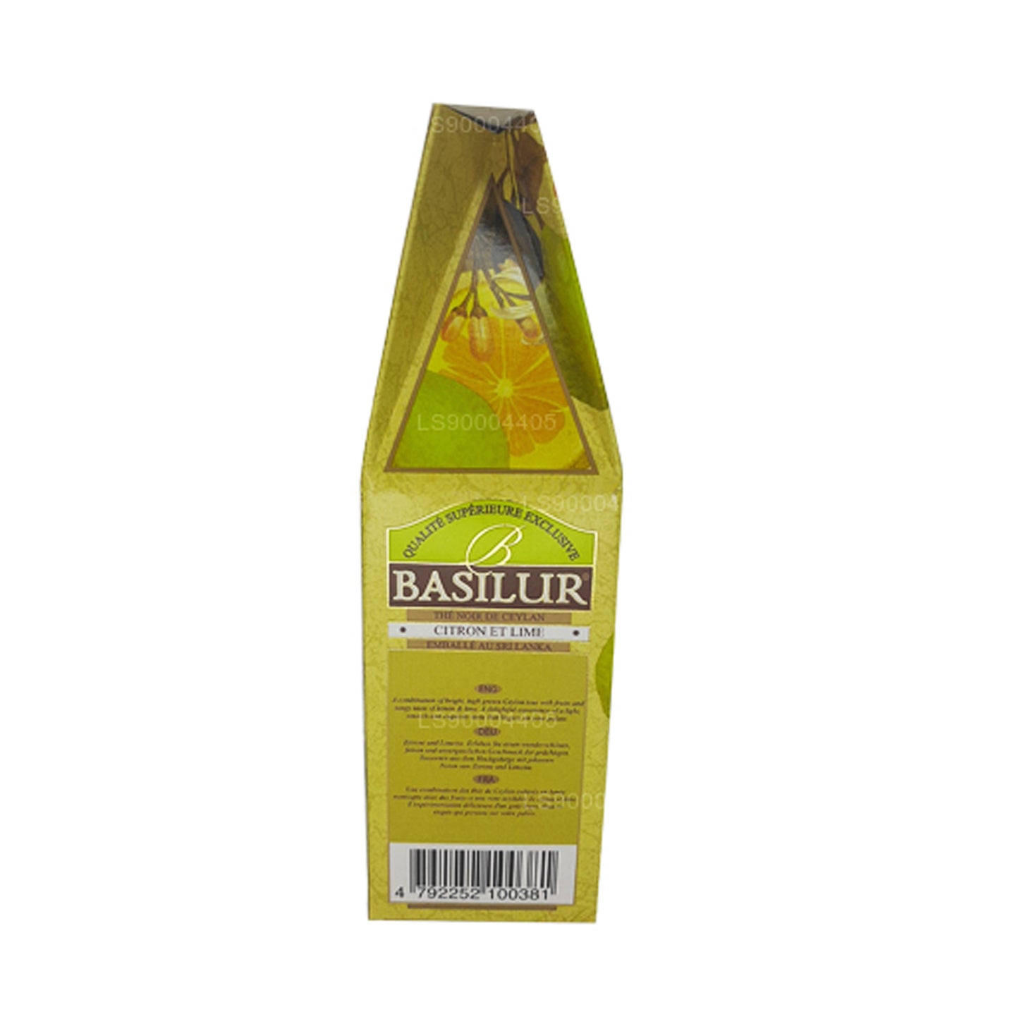 Basilur Citron og Lime Ceylon sort te (100g)