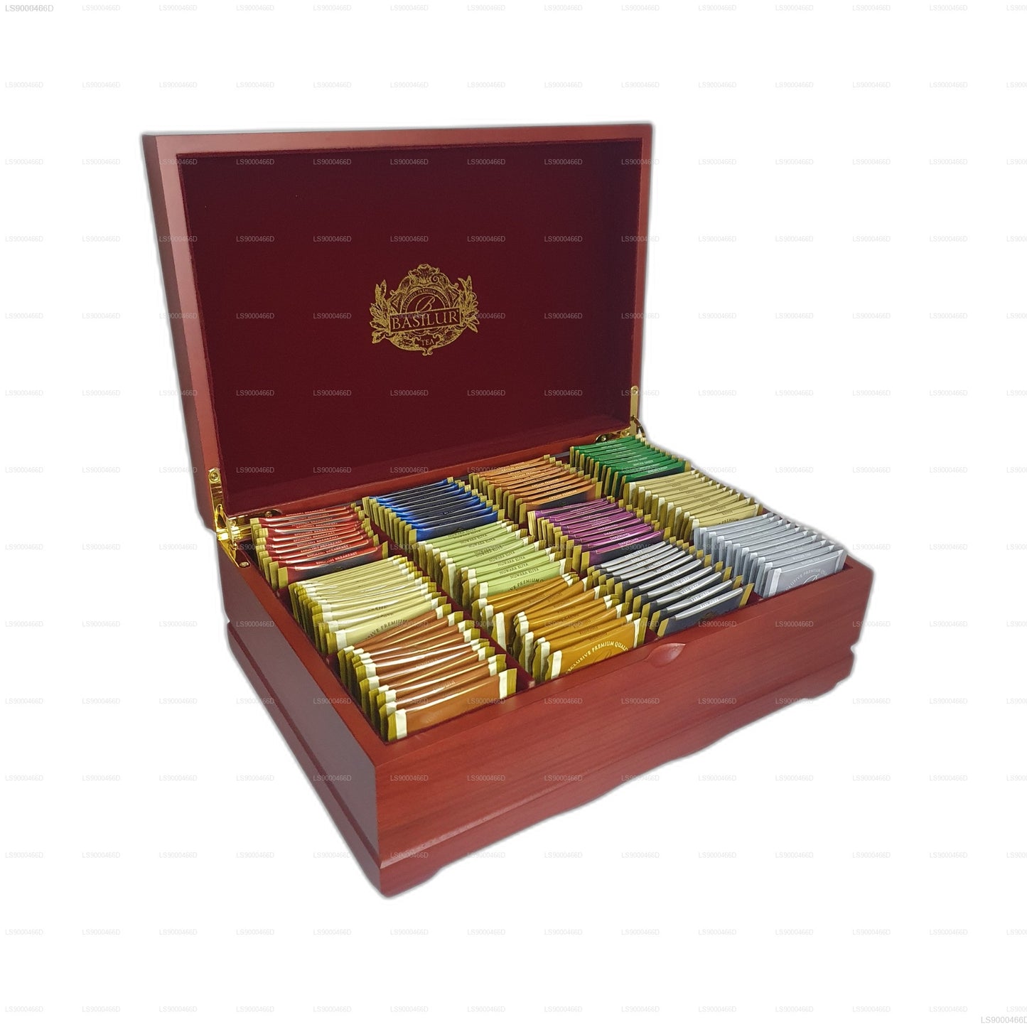 Basilur Executive Gifts assorterede træpræsentationssæt (235 g) 120 tebreve