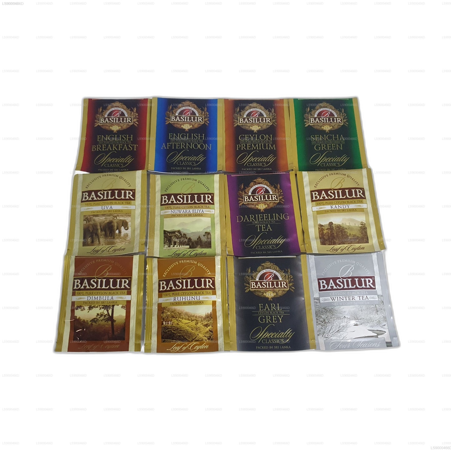 Basilur Executive Gifts assorterede træpræsentationssæt (235 g) 120 tebreve