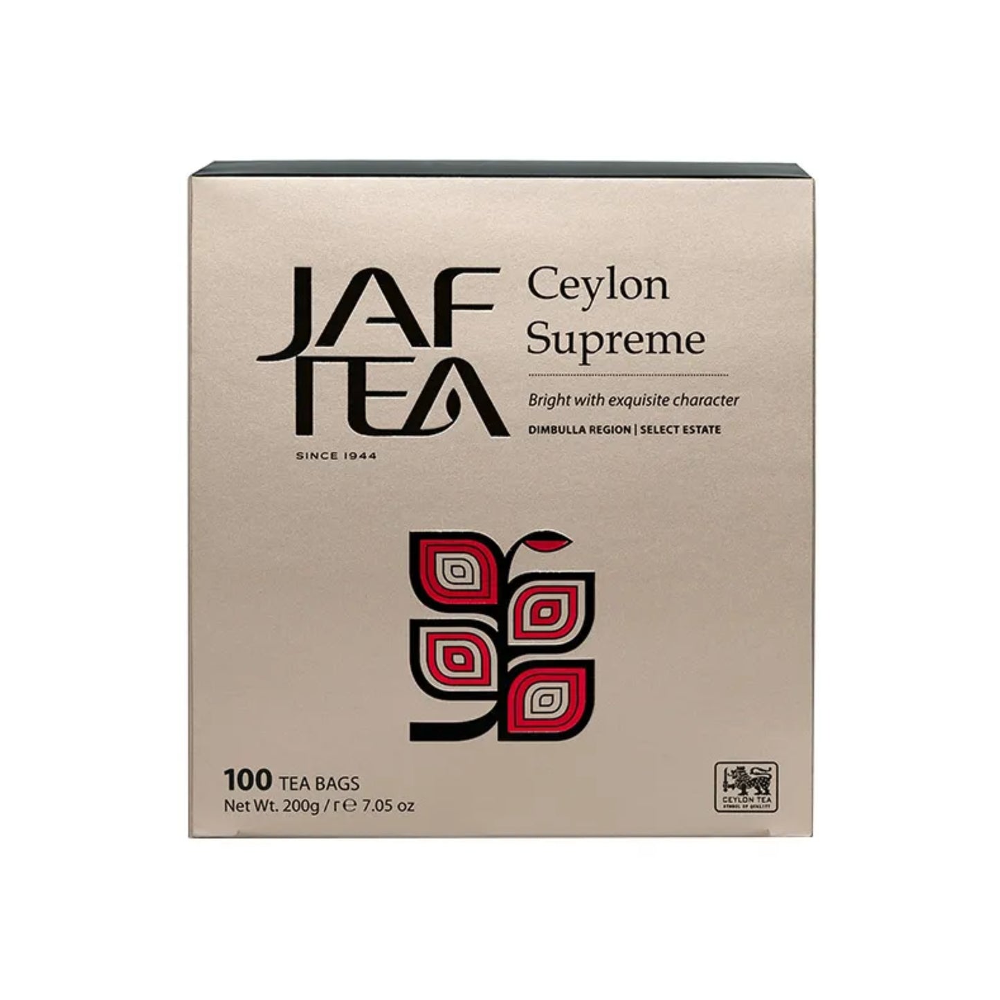 Jaf Tea Ceylon Supreme Tea Bags (200g) 100 Tea Bags