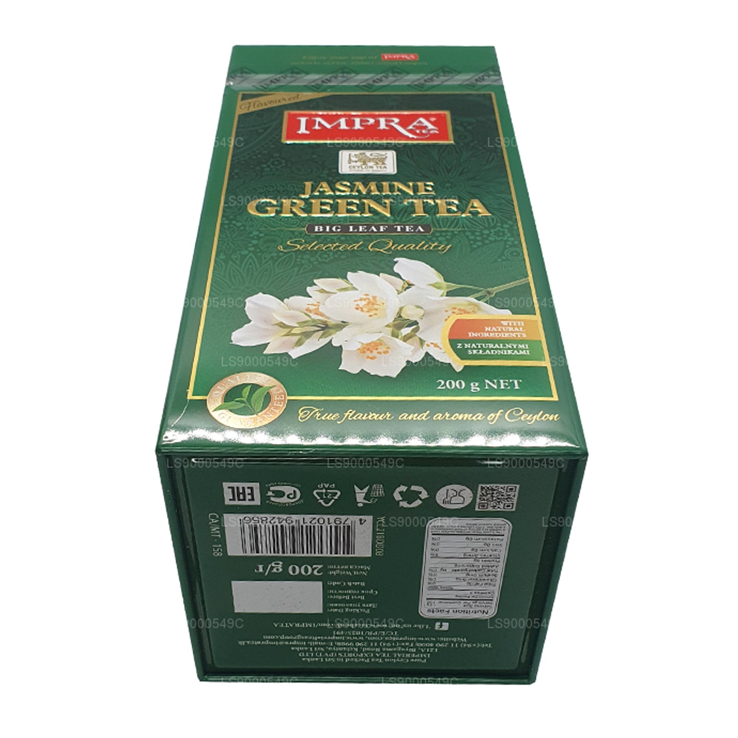 Impra Jasmin Grøn Te Big Leaf (200g) Meatal Caddy