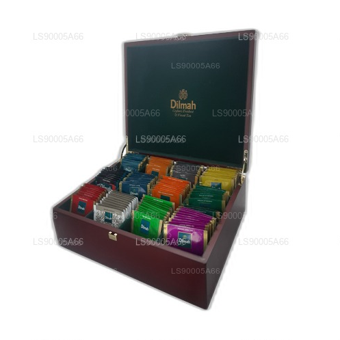 Dilmah Luxury Timber Presenter med låg (12 sorter)