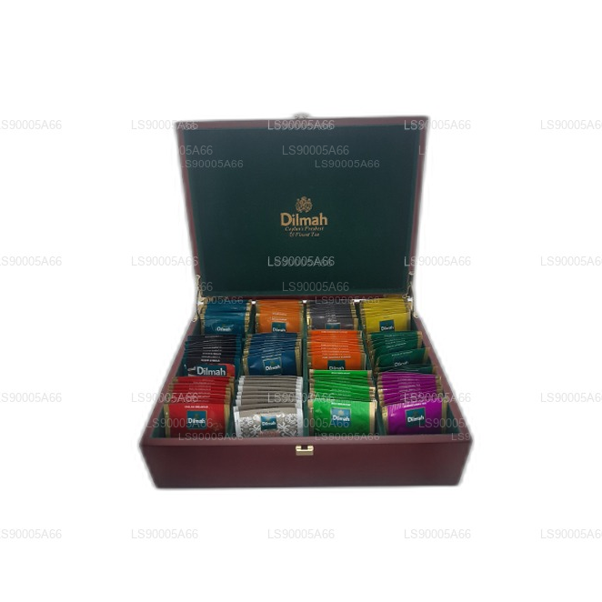 Dilmah Luxury Timber Presenter med låg (12 sorter)
