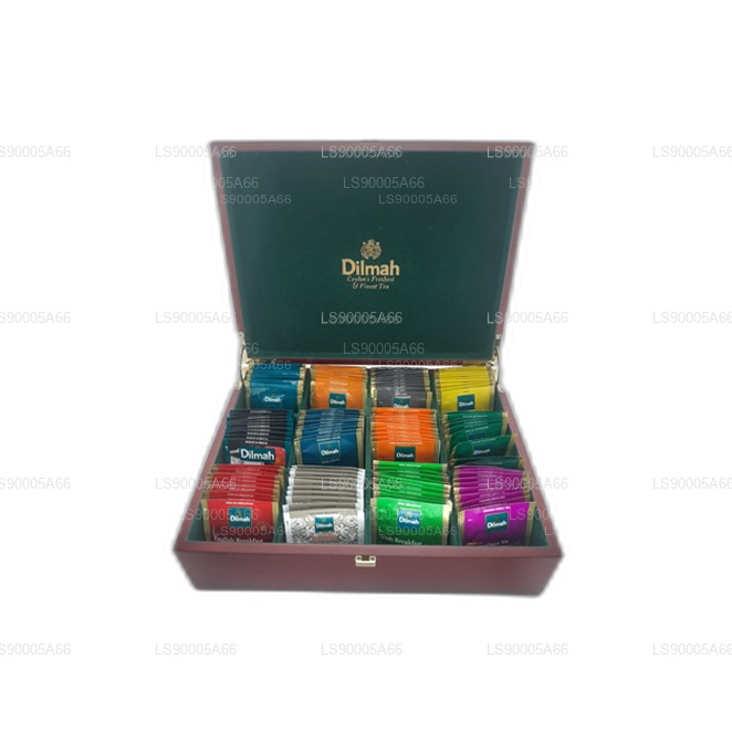 Dilmah Luxury Timber Presenter med låg (12 sorter)