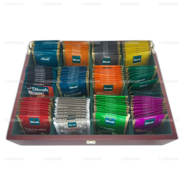 Dilmah Luxury Timber Presenter med låg (12 sorter)