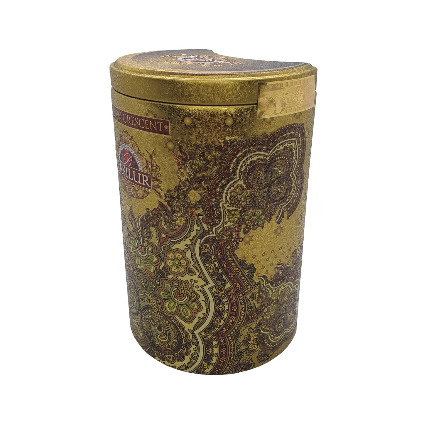 Basilur Oriental Golden Crescent Tin Caddy (100g)