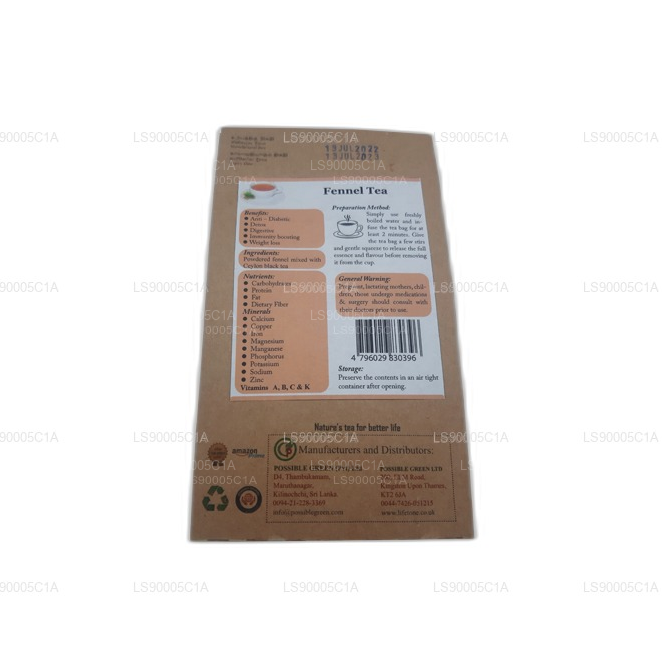 Lifetone fennikel te (40g)