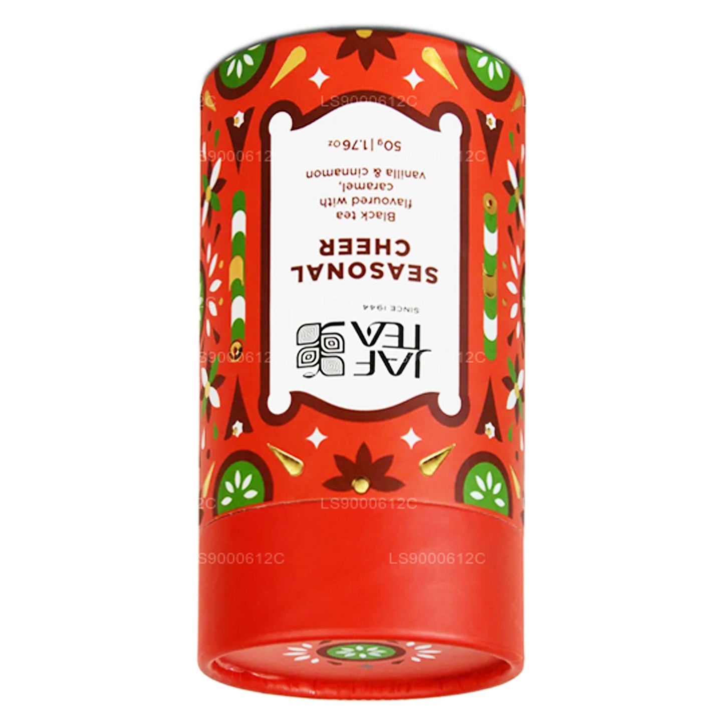 Jaf Tea Seasonal Cheer - Sort te aromatiseret med karamel, vanilje og kanel (50 g)