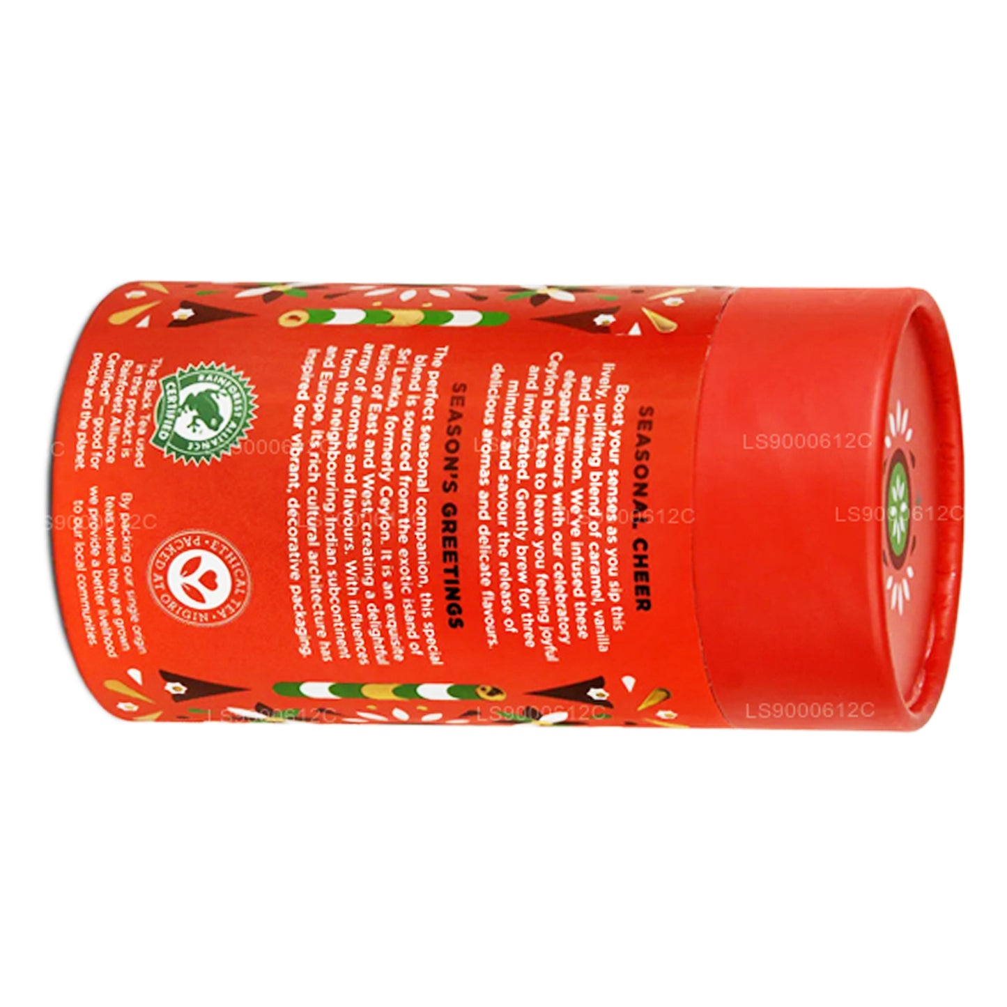 Jaf Tea Seasonal Cheer - Sort te aromatiseret med karamel, vanilje og kanel (50 g)