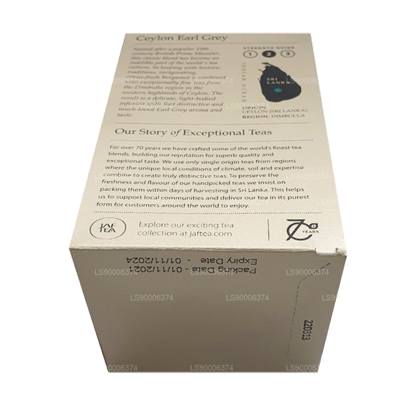 Jaf te Ceylon Earl Grey (40g) 20 teposer