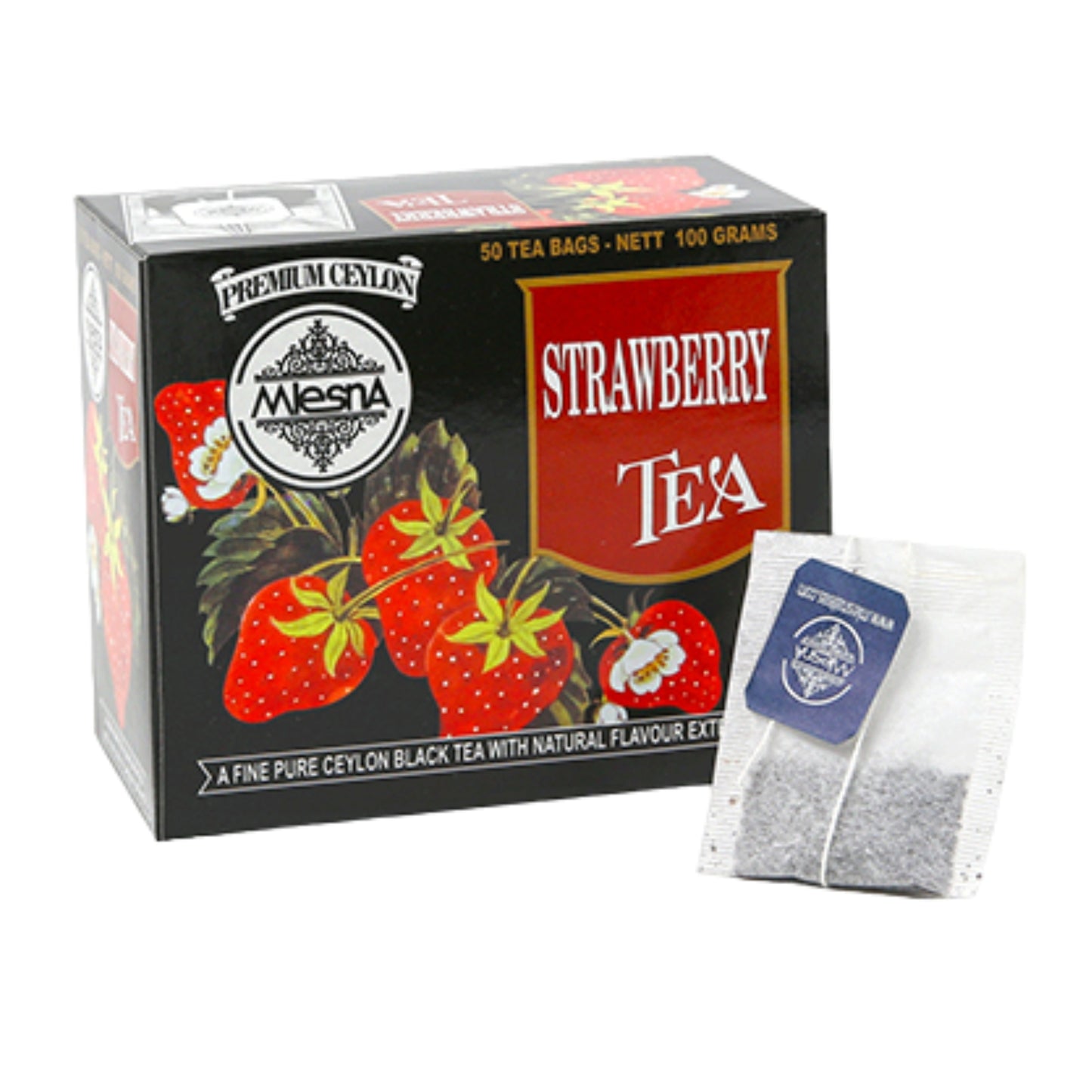 Mlesna Jordbærte (100 g) 50 tebreve