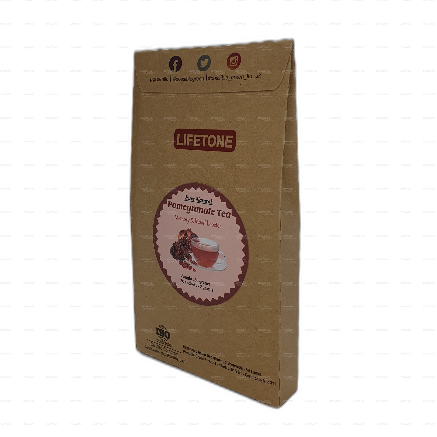 Lifetone granatæble te (30 g)
