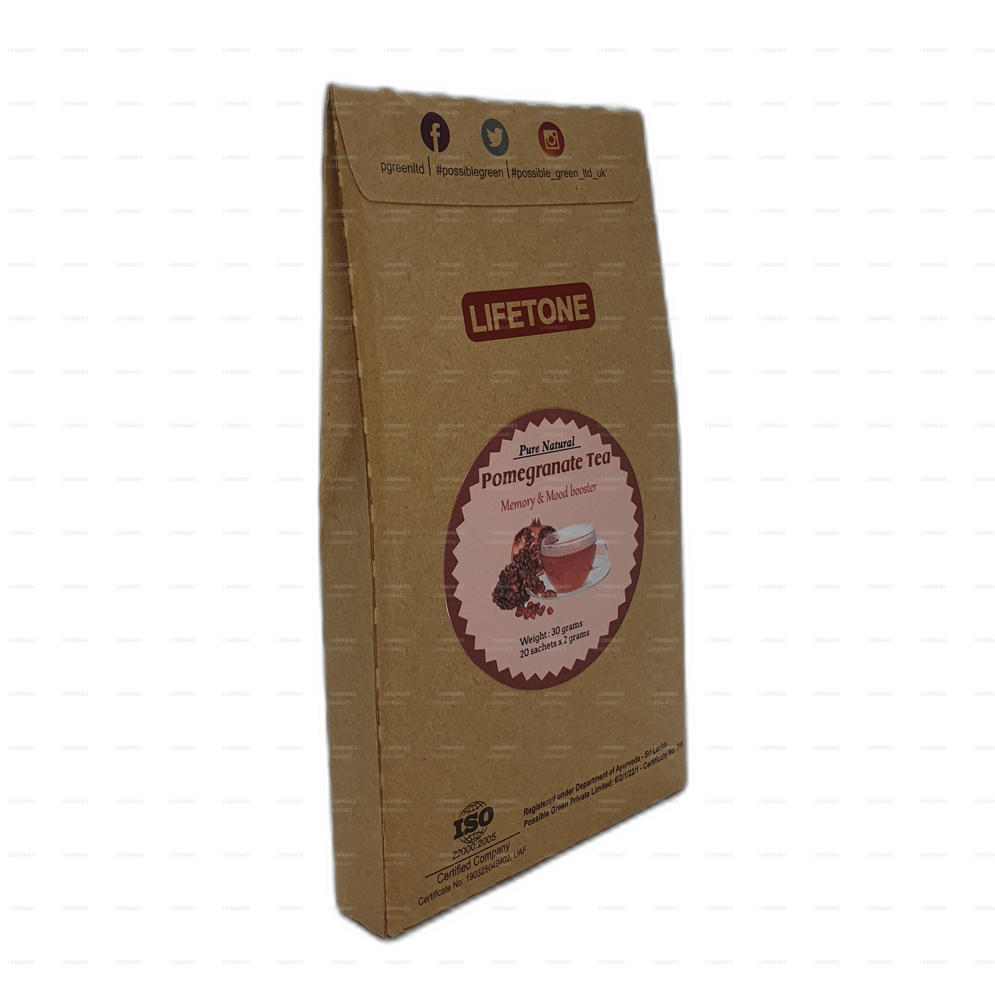 Lifetone granatæble te (30 g)