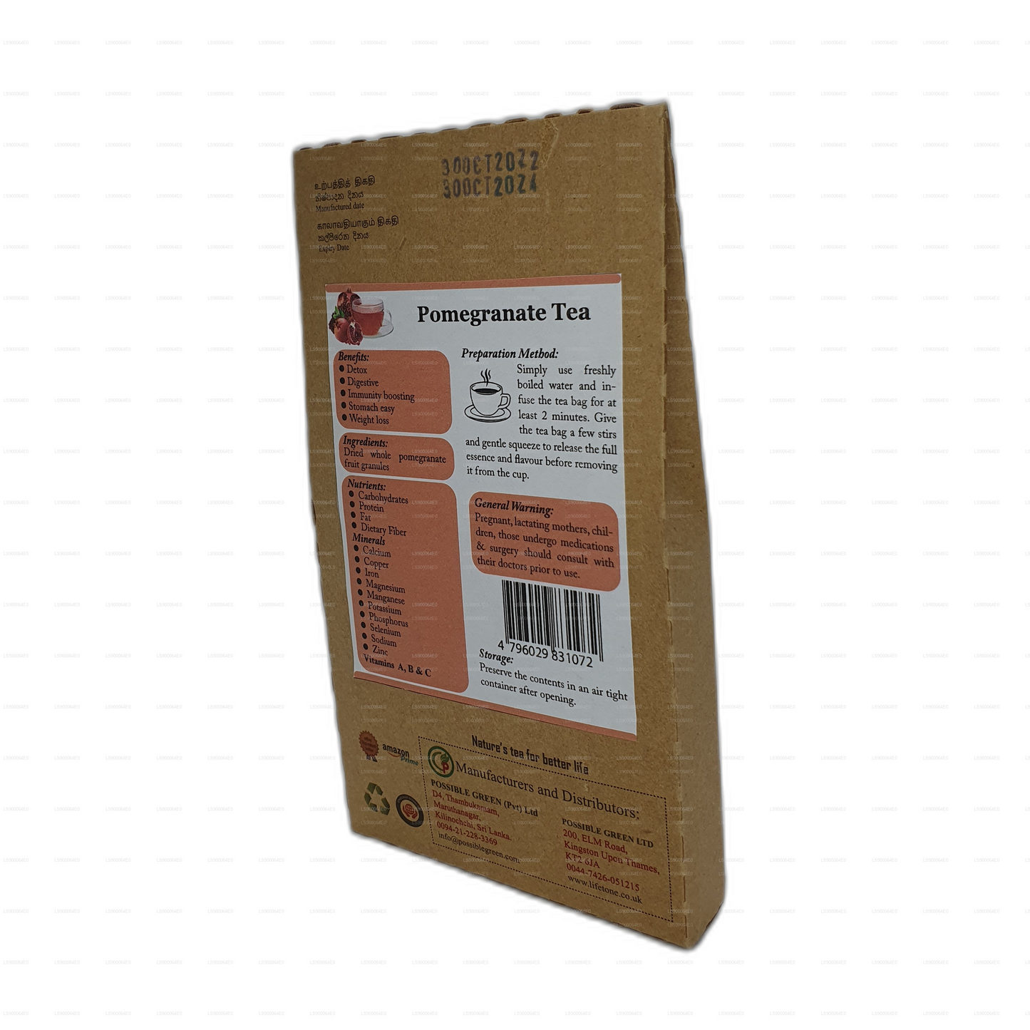 Lifetone granatæble te (30 g)
