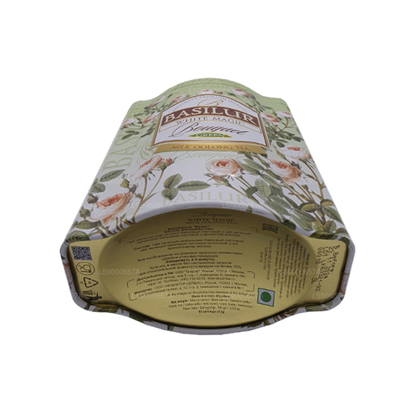 Basilur Hvid Magisk Buket Grøn Caddy (100g)