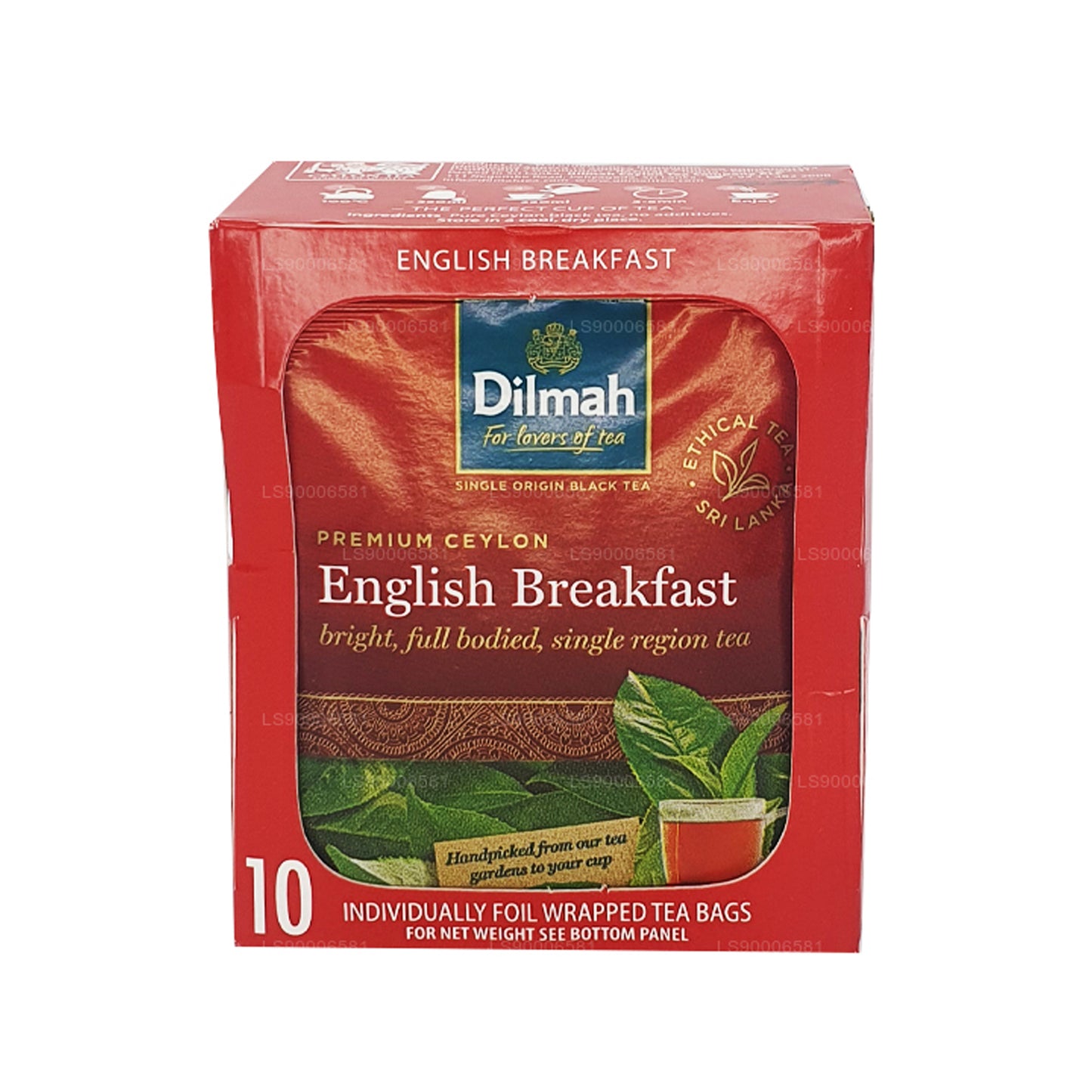 Dilmah engelsk morgenmad te (20 g) 10 individuelt folie indpakket teposer