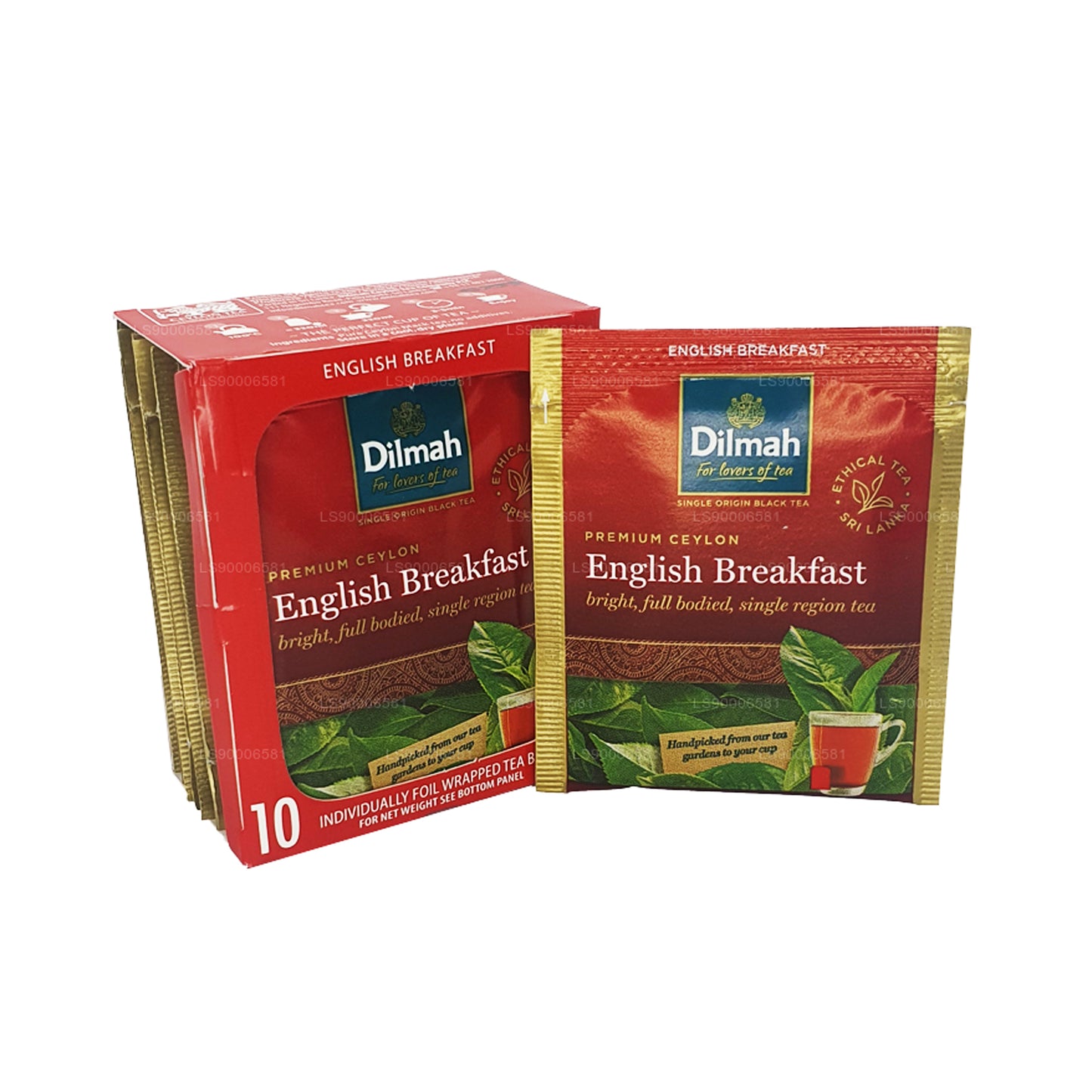 Dilmah engelsk morgenmad te (20 g) 10 individuelt folie indpakket teposer