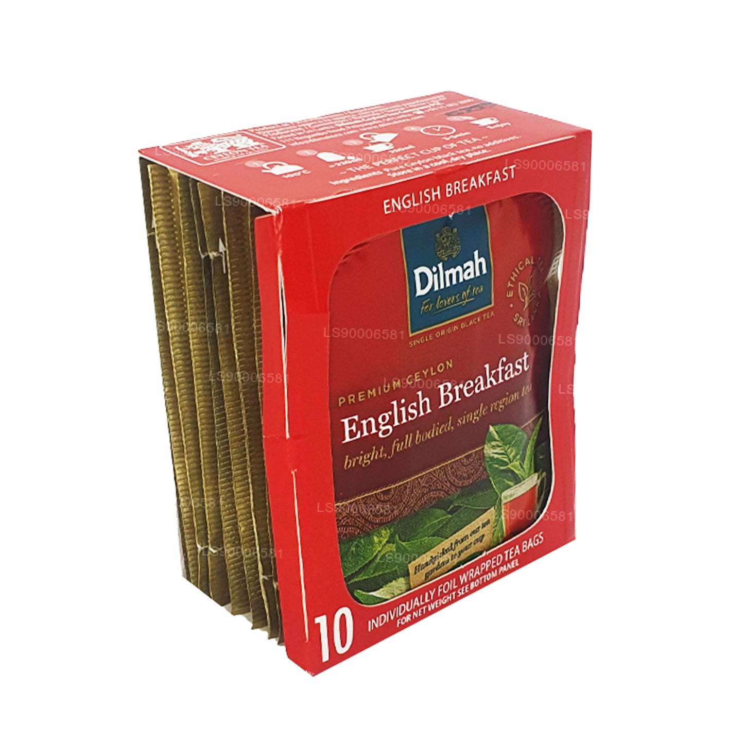 Dilmah engelsk morgenmad te (20 g) 10 individuelt folie indpakket teposer