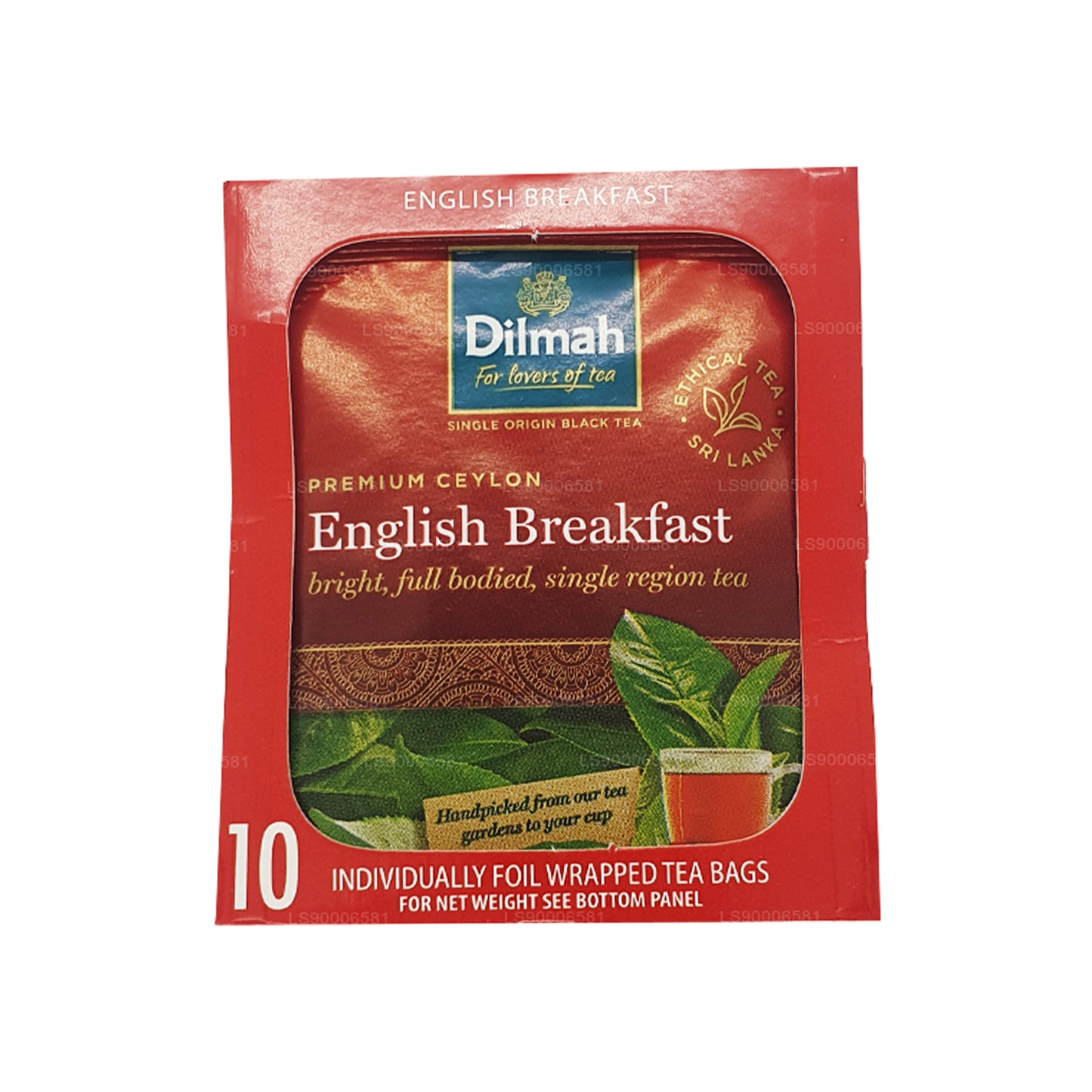 Dilmah engelsk morgenmad te (20 g) 10 individuelt folie indpakket teposer