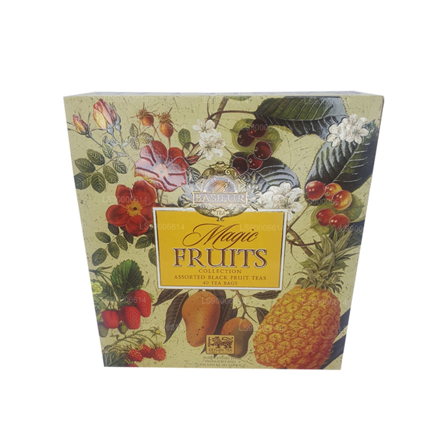 Basilur Magic Fruits „Magic Fruits Assorted - 40 konvolutter“ (80g) tepose