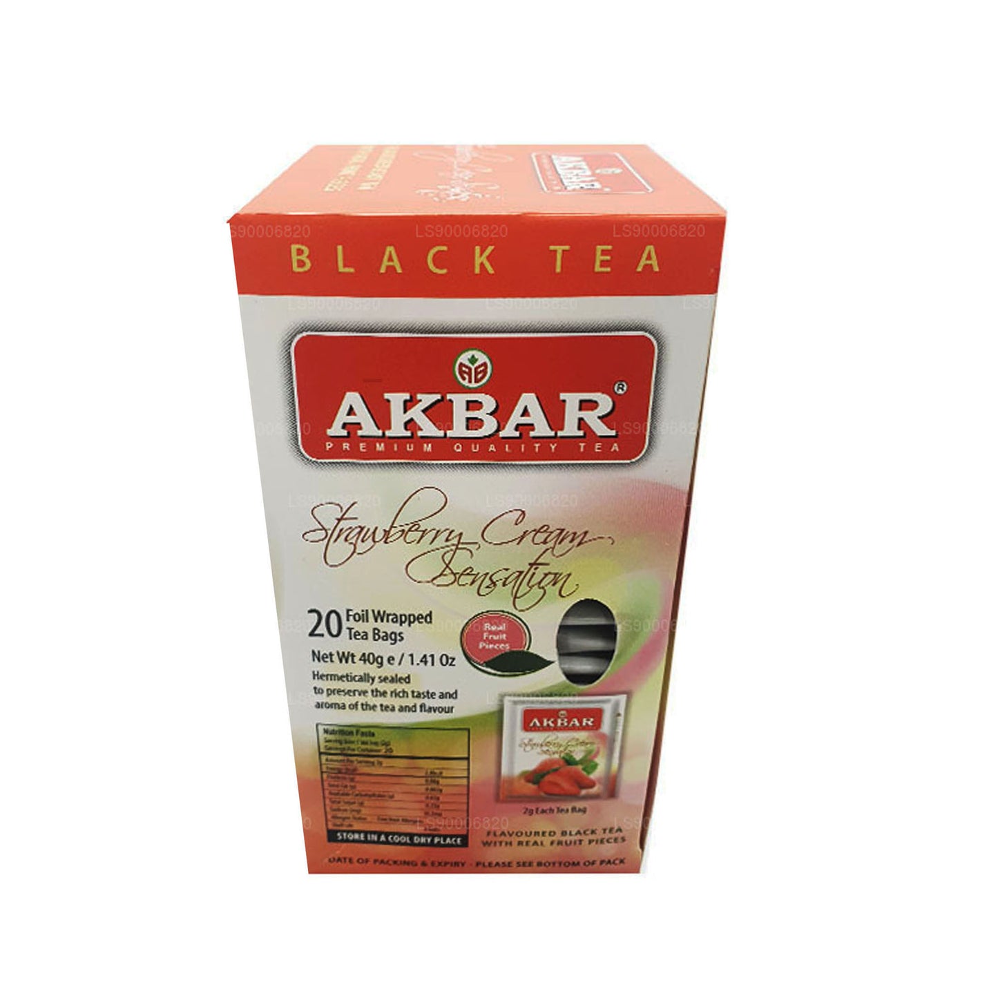 Akbar Strawberry Cream Sensation (40g) 20 teposer