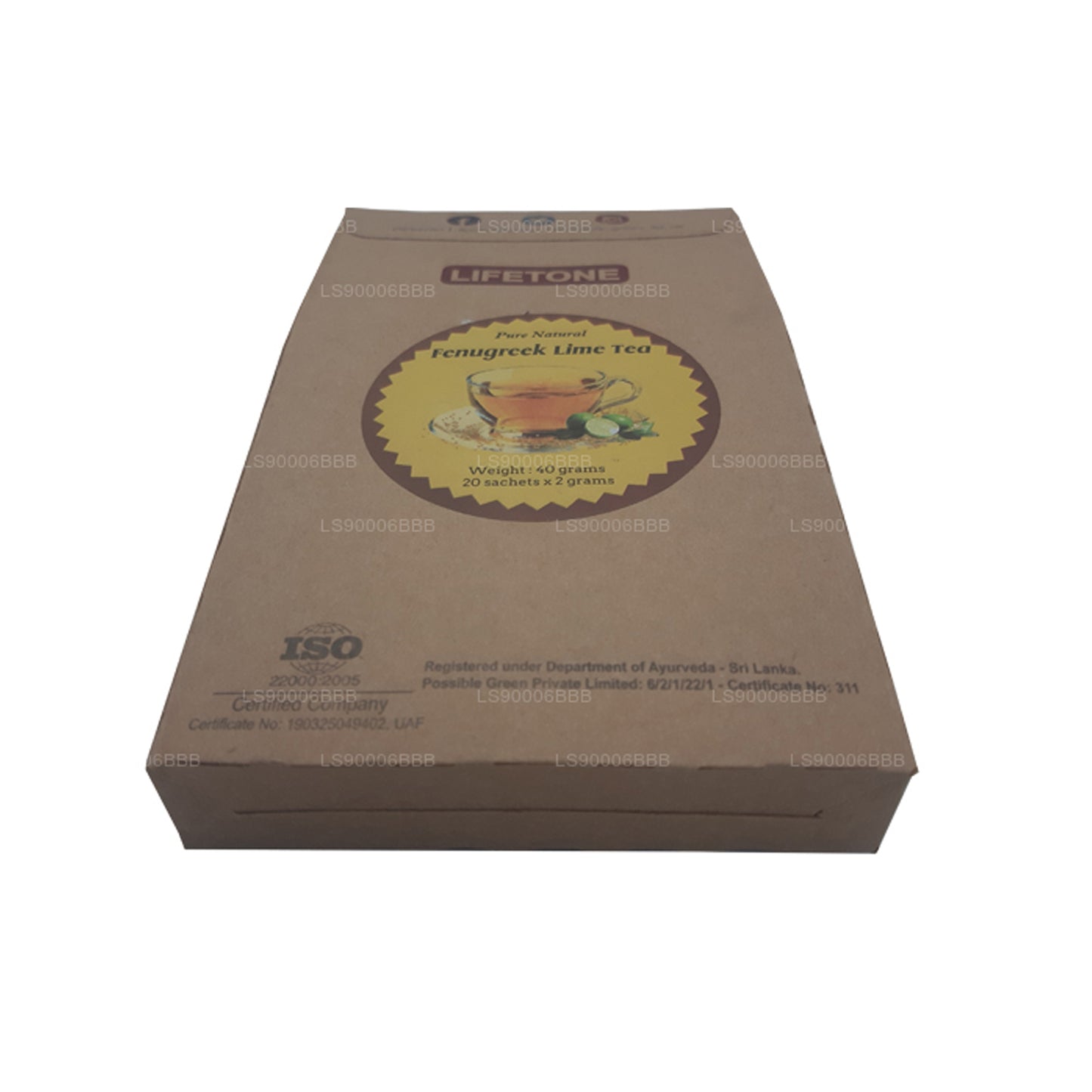 Lifetone Fenugreek Lime Tea (40g) 20 Tea Bags