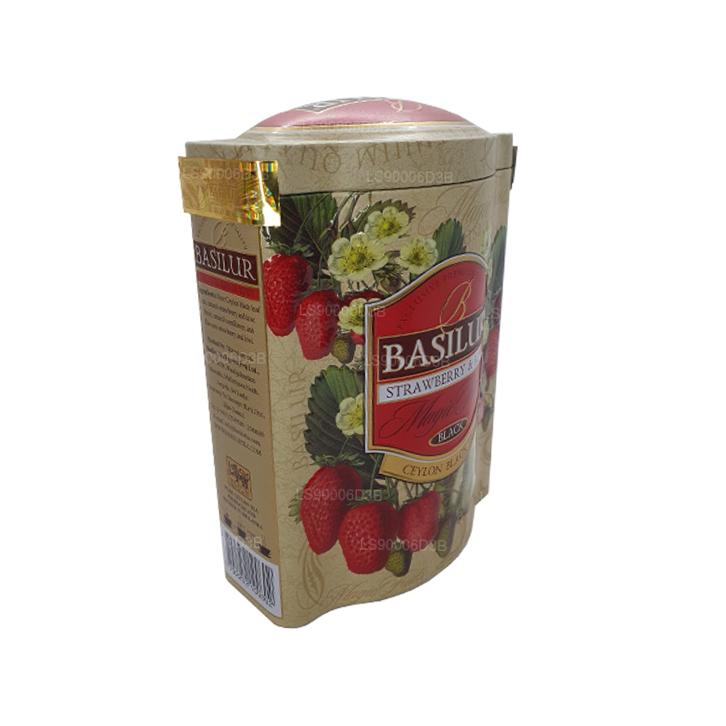 Basilur jordbær og kiwi magiske frugter Tin Caddy (100 g)