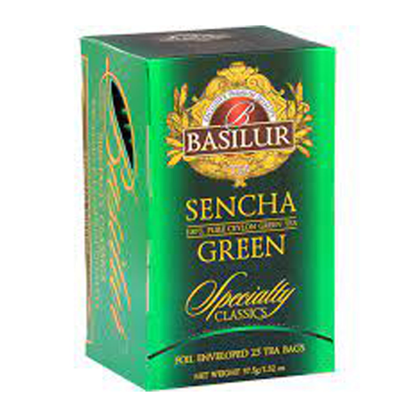 Basilur Specialty Classics Sencha Pure Ceylon Green Tea 25 Tea Bags (37.5g)