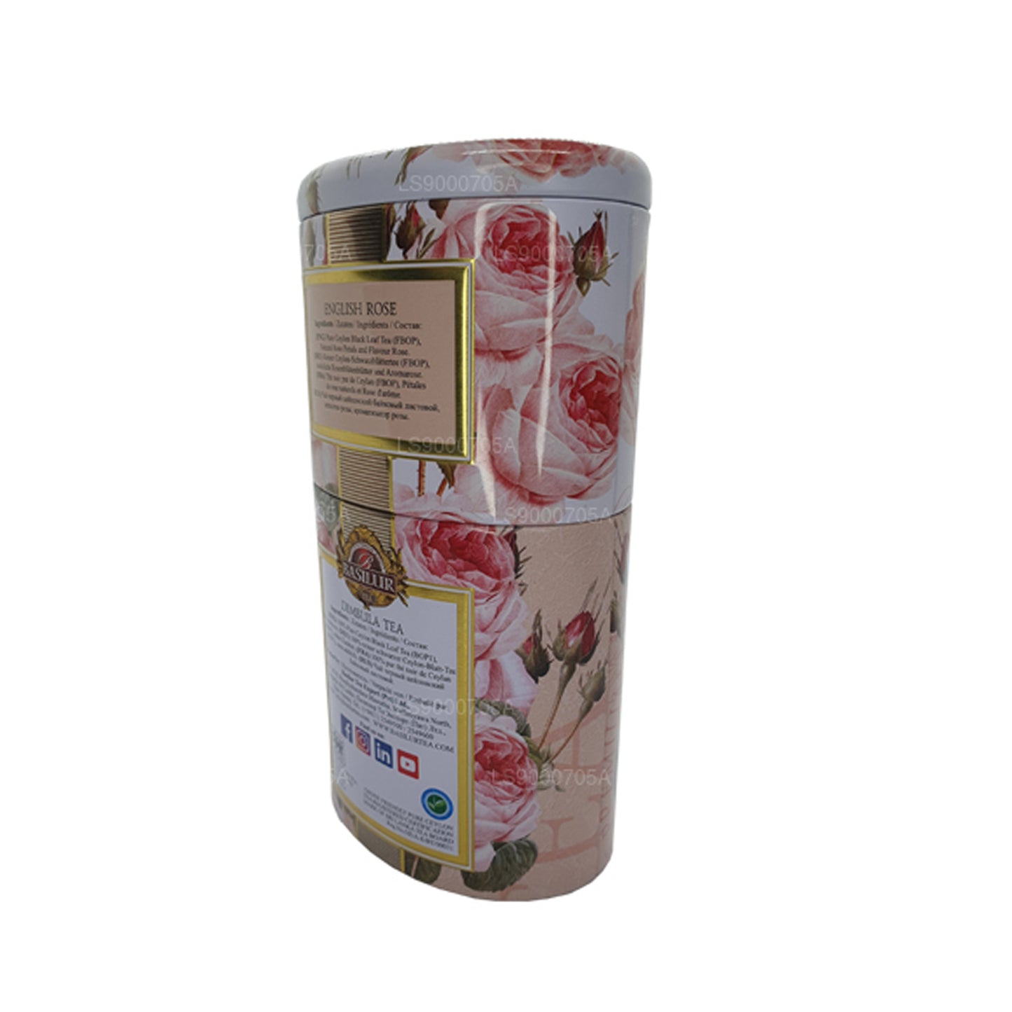 Basilur Frugter og blomster „English Rose“ Dimbula (100 g) Caddy