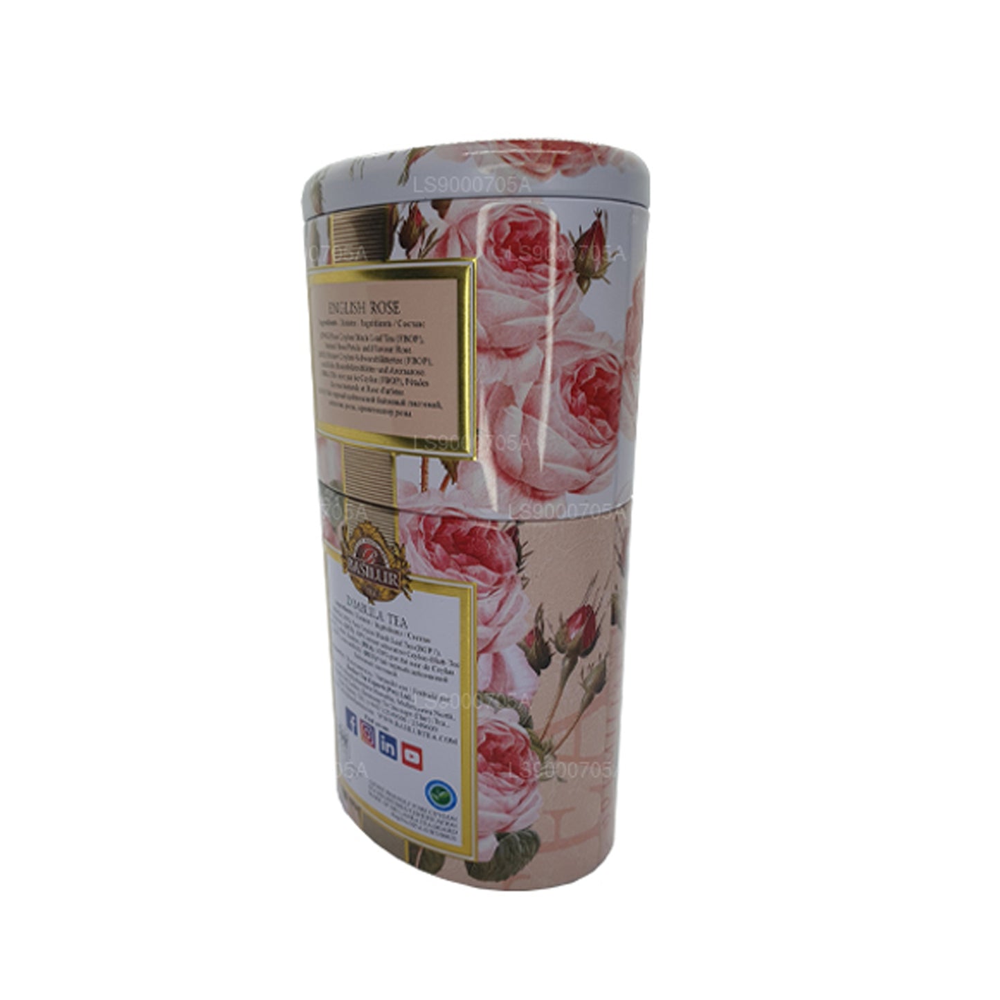 Basilur Frugter og blomster „English Rose“ Dimbula (100 g) Caddy