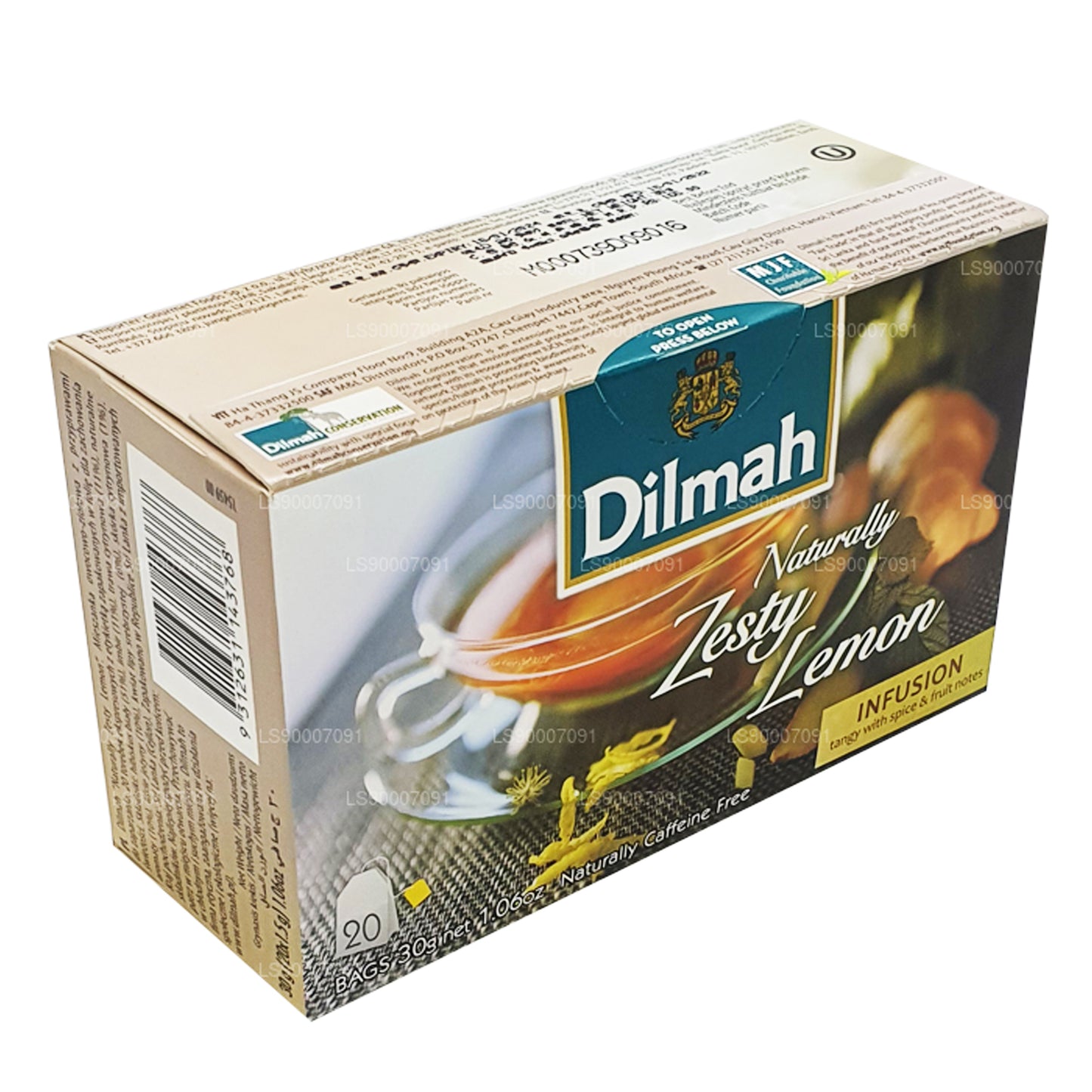 Dilmah Naturligt Zesty Citron (30 g) 20 teposer