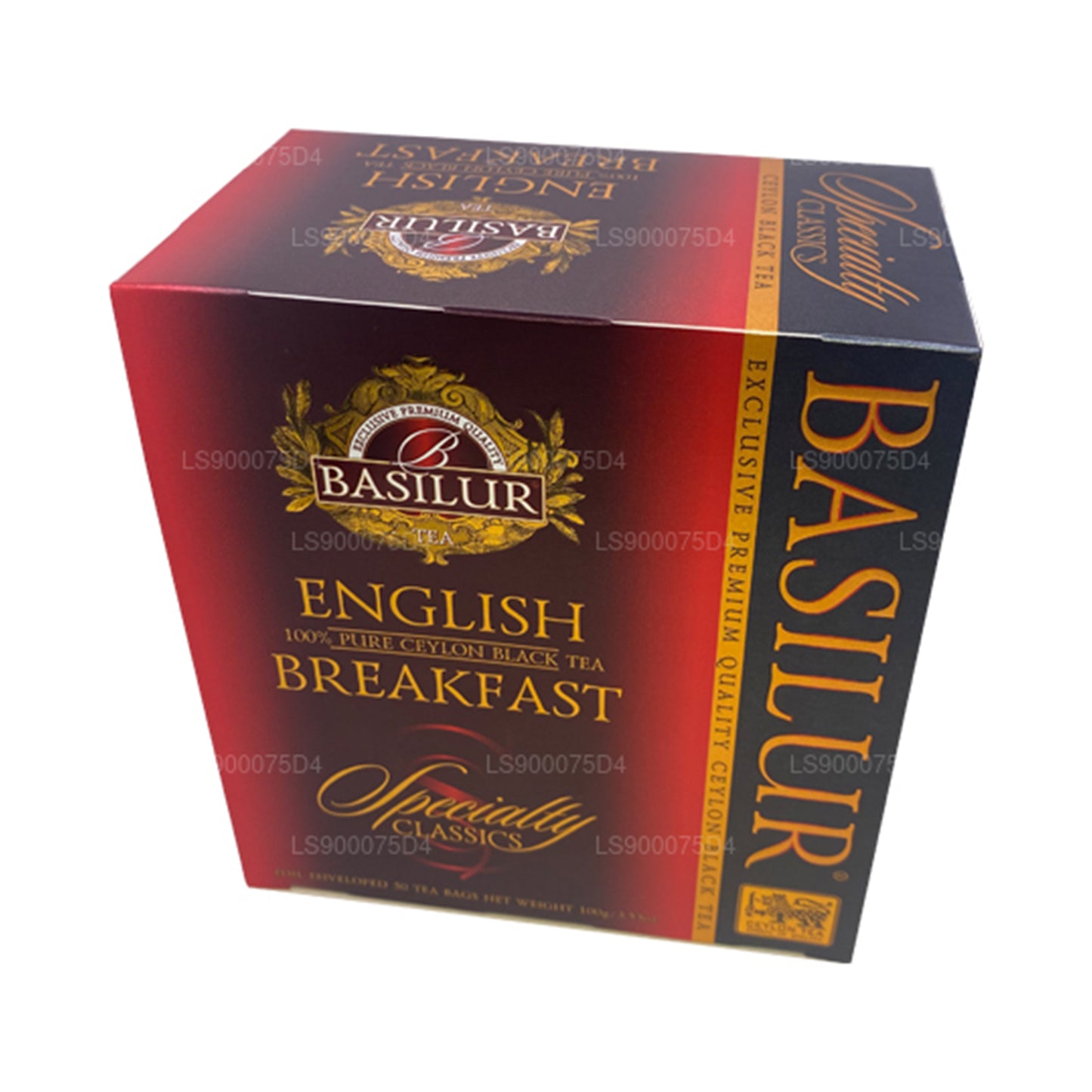 Basilur engelsk morgenmad ren Ceylon sort te (200 g) 100 teposer