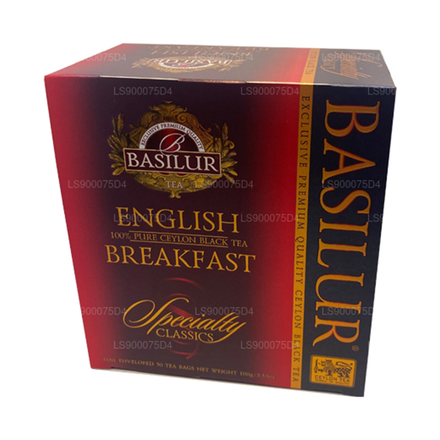 Basilur engelsk morgenmad ren Ceylon sort te (200 g) 100 teposer