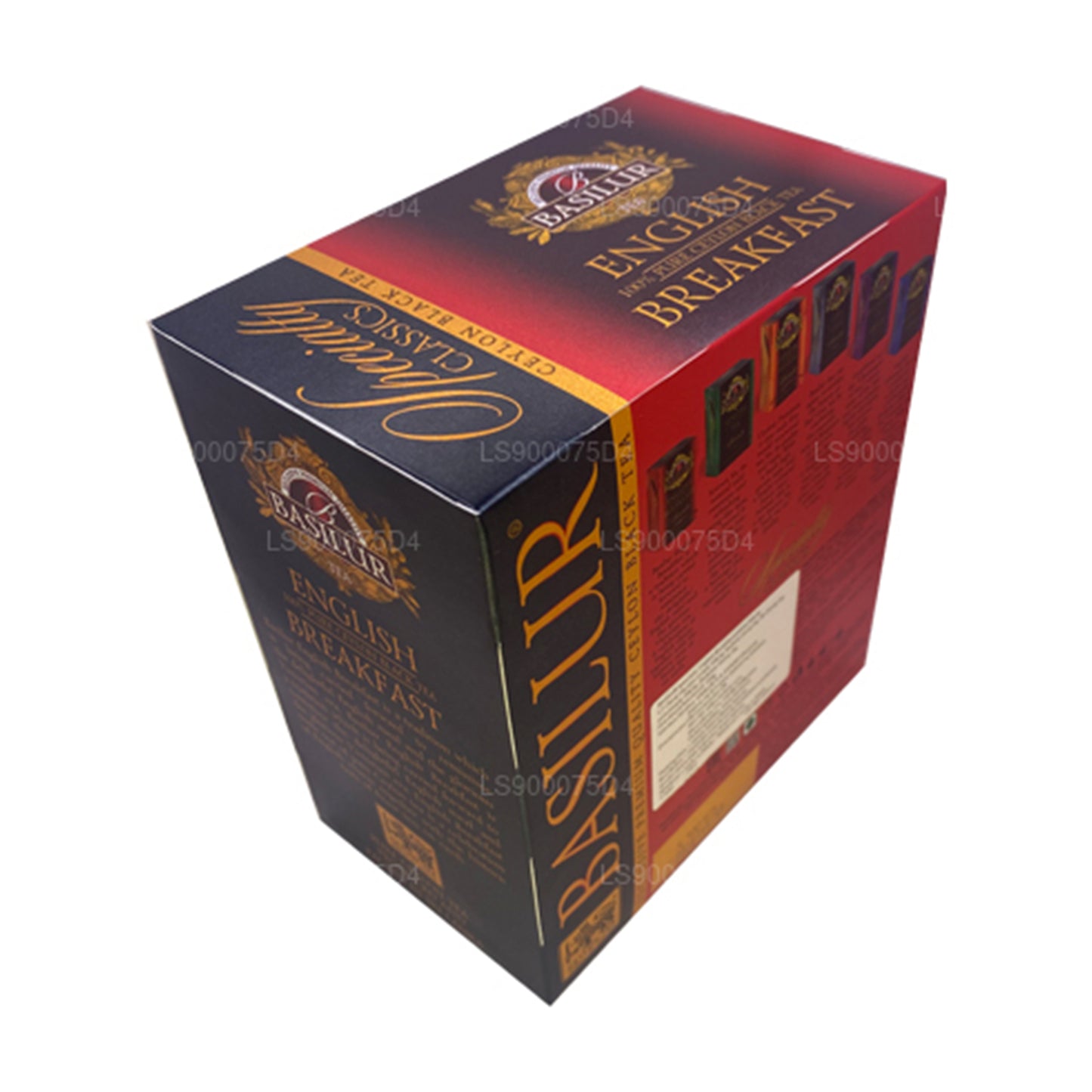 Basilur engelsk morgenmad ren Ceylon sort te (200 g) 100 teposer