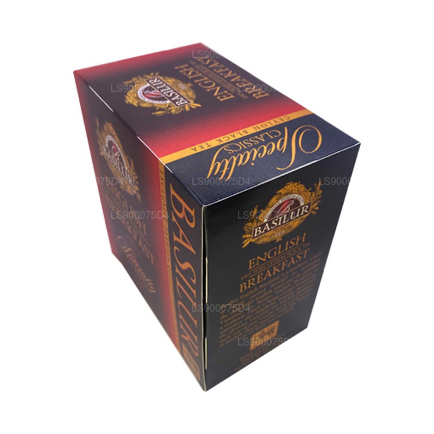 Basilur engelsk morgenmad ren Ceylon sort te (200 g) 100 teposer