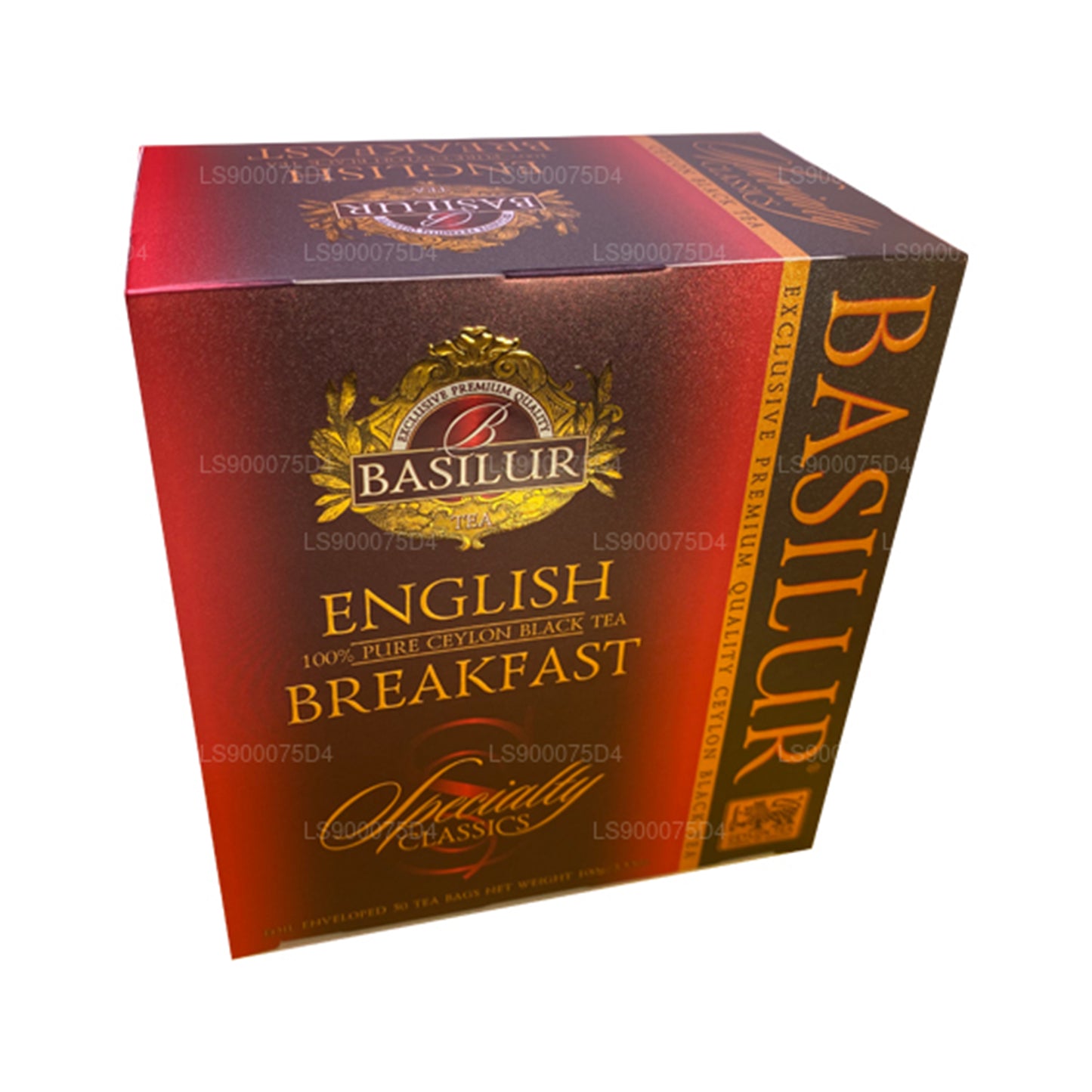 Basilur engelsk morgenmad ren Ceylon sort te (200 g) 100 teposer