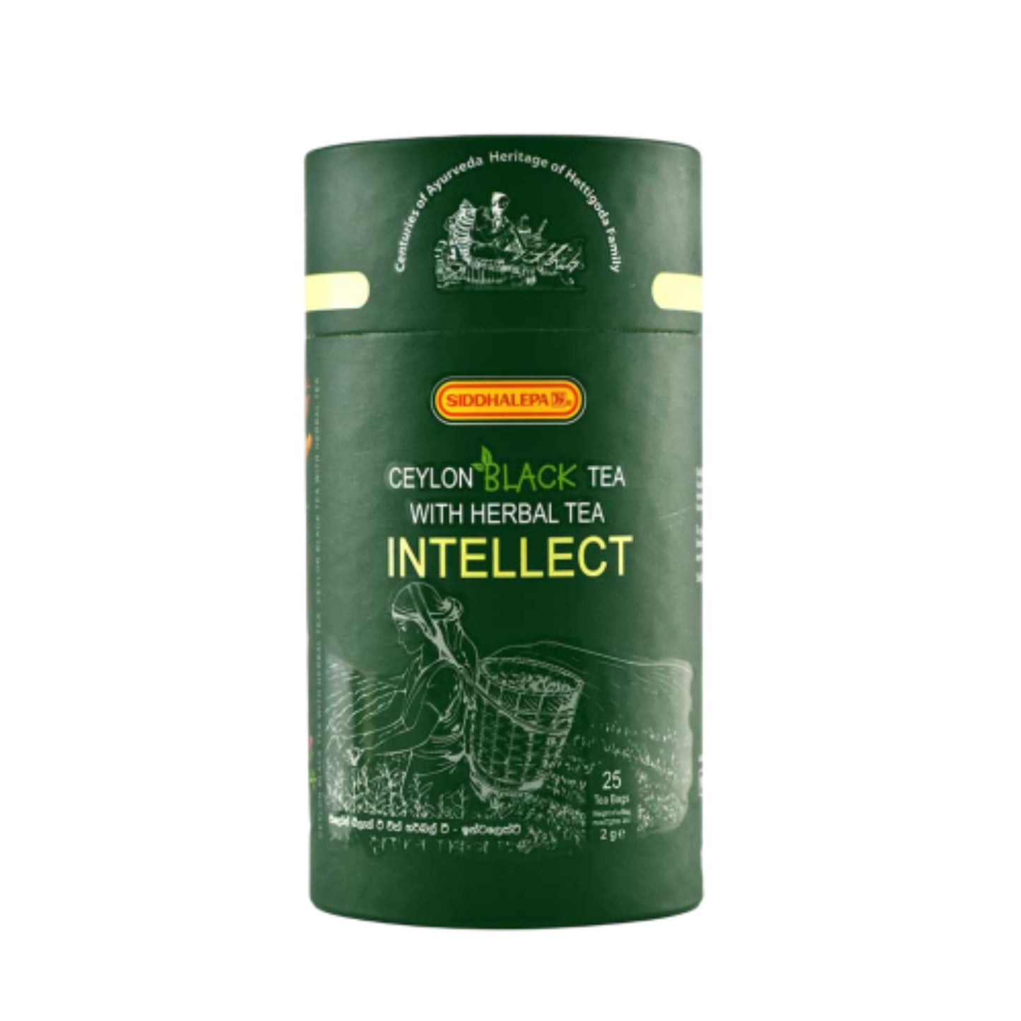 Siddhalepa Ceylon Black Tea with Herbal Tea Intellect (25 Tea Bags)