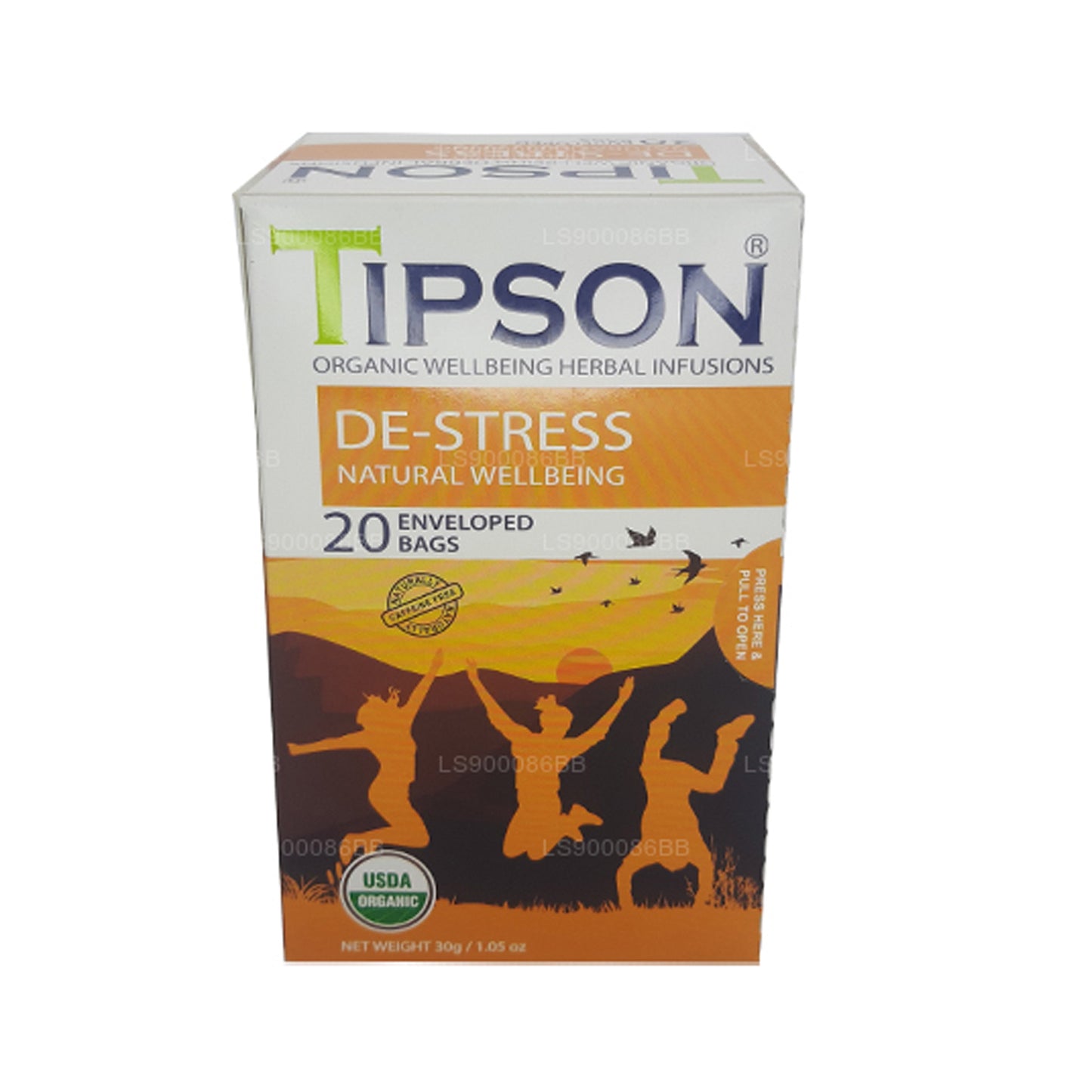 Tipson De-Stress Natural Wellbeing (30g) 20 Indkapslede teposer